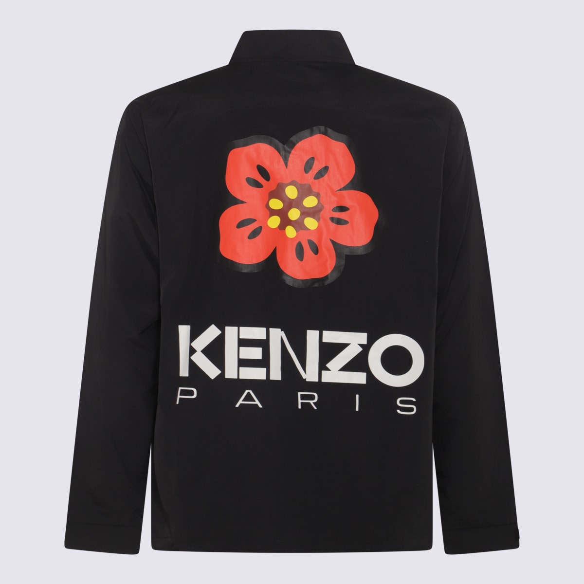 Shop Kenzo Black Boke Flower Casual Jacket