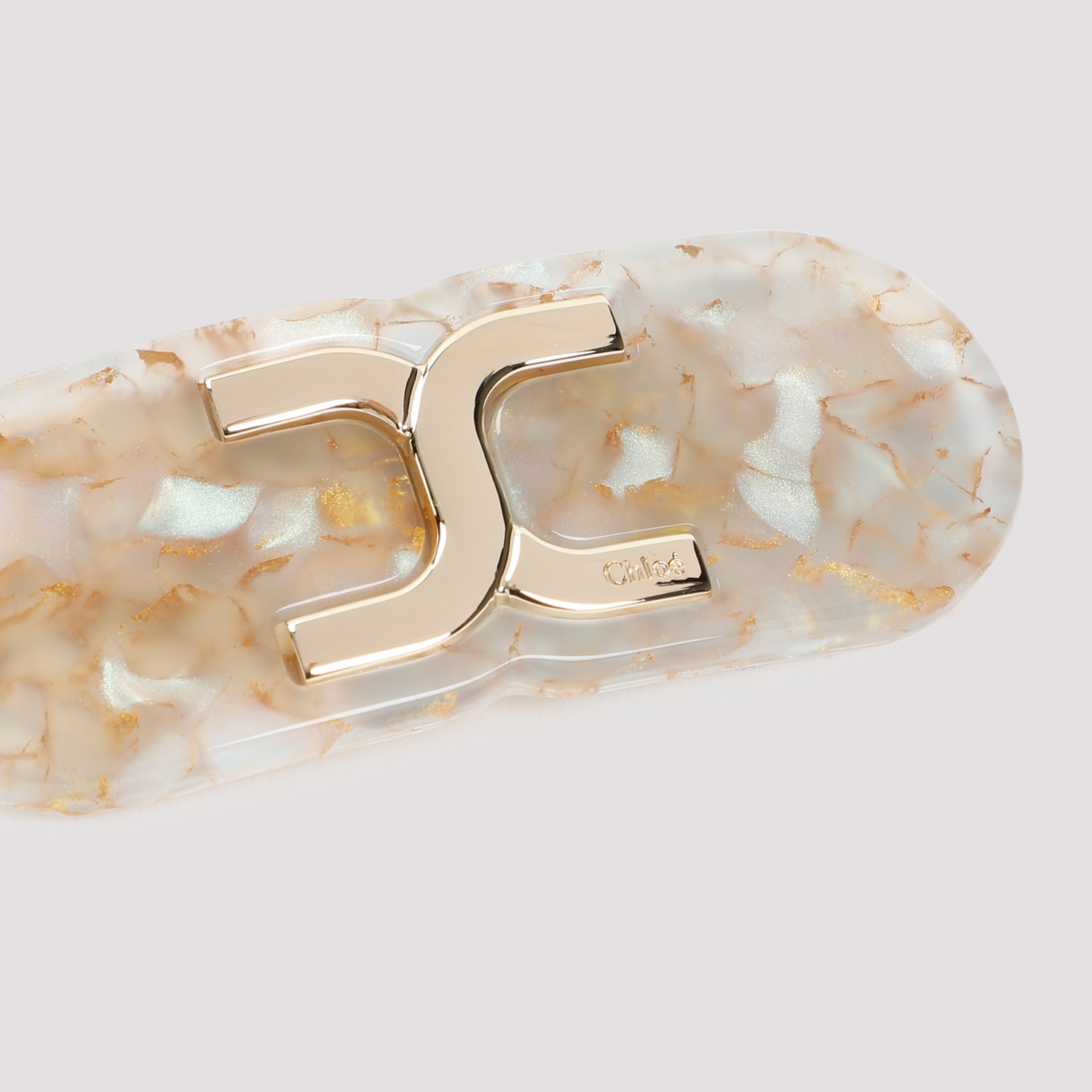 Shop Chloé Hair Clip In G Pearly Uvory