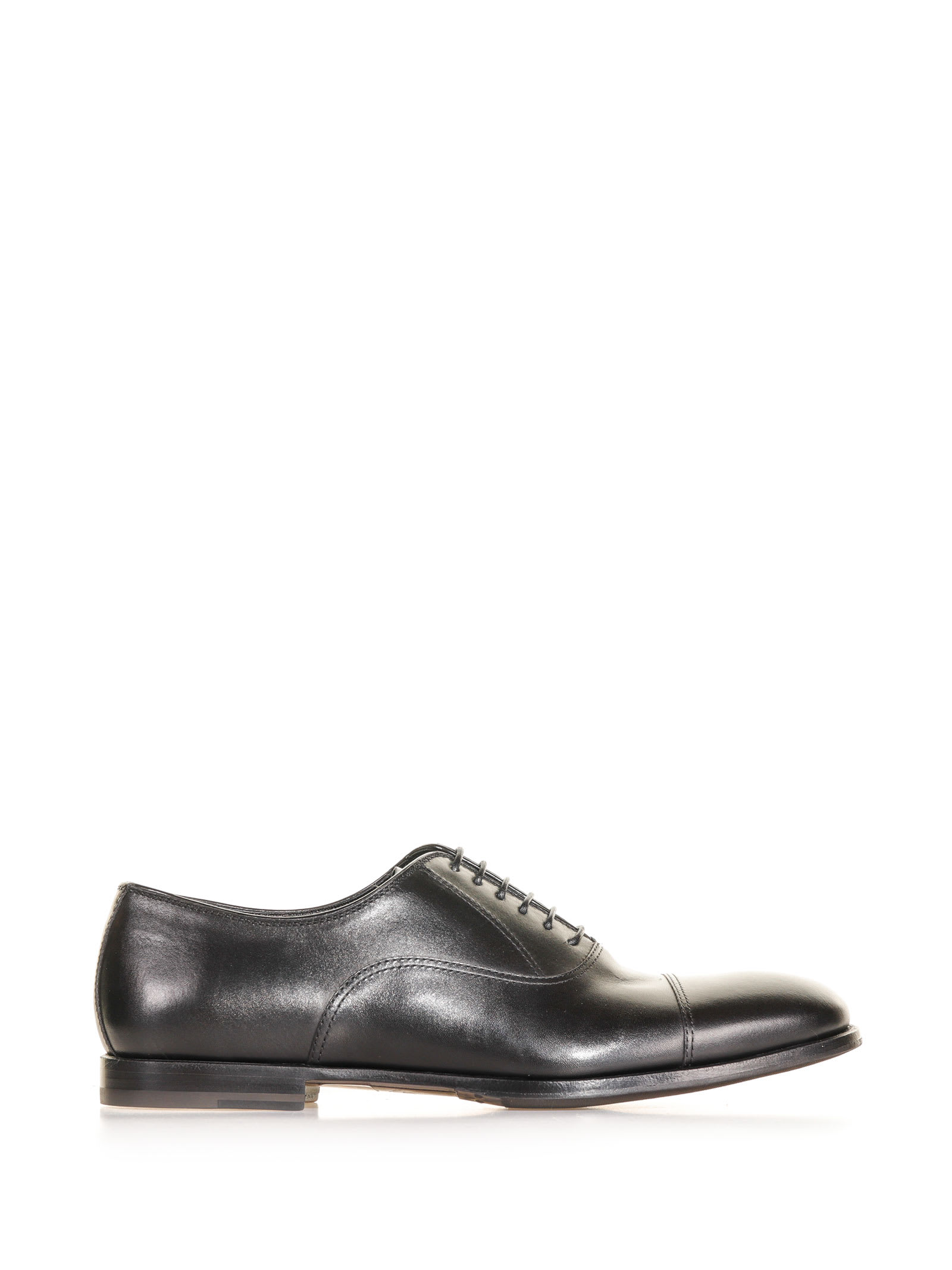 Barrett Leather Lace-up With Toe Cap In Nero