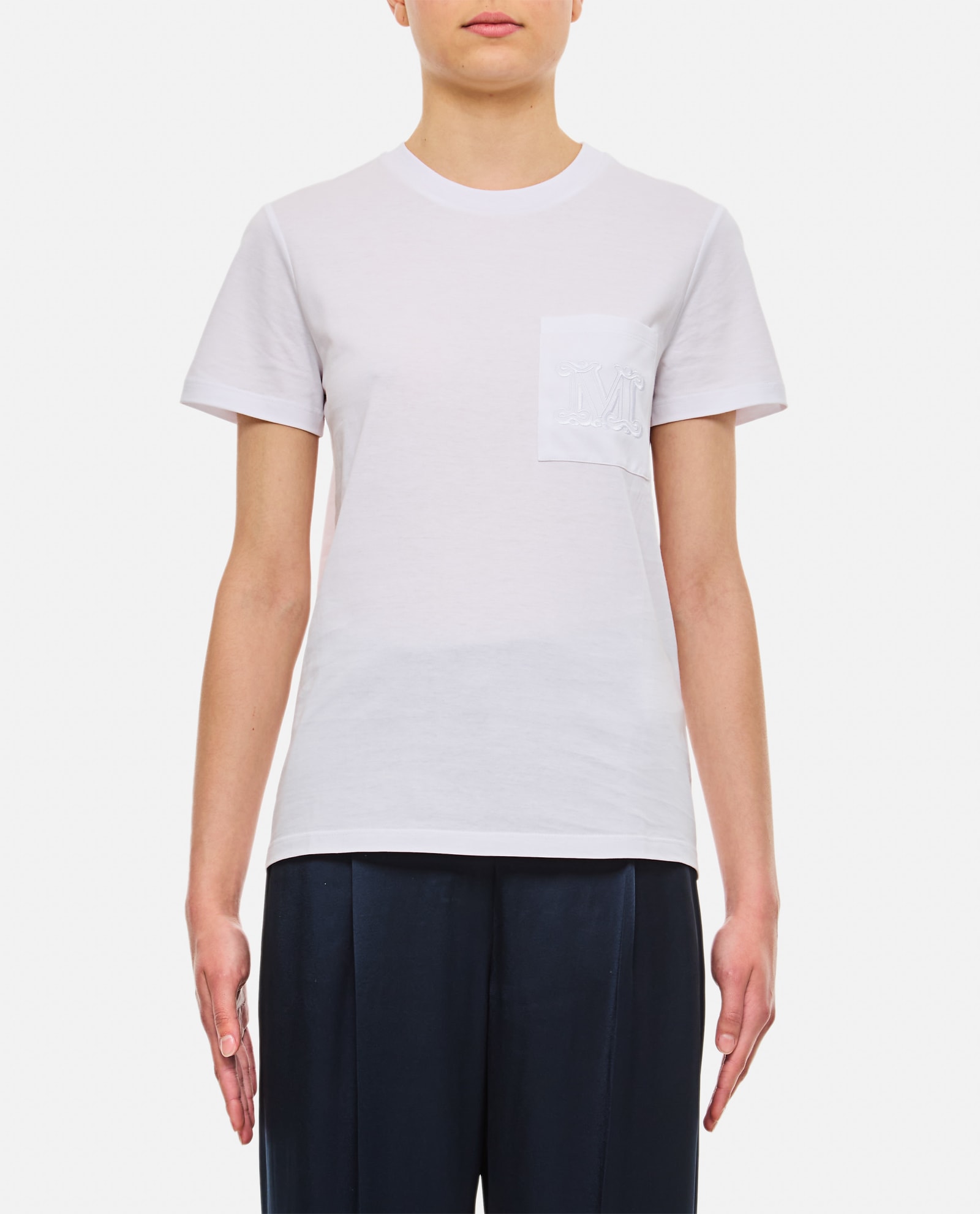 Shop Max Mara Papaia T-shirt In White