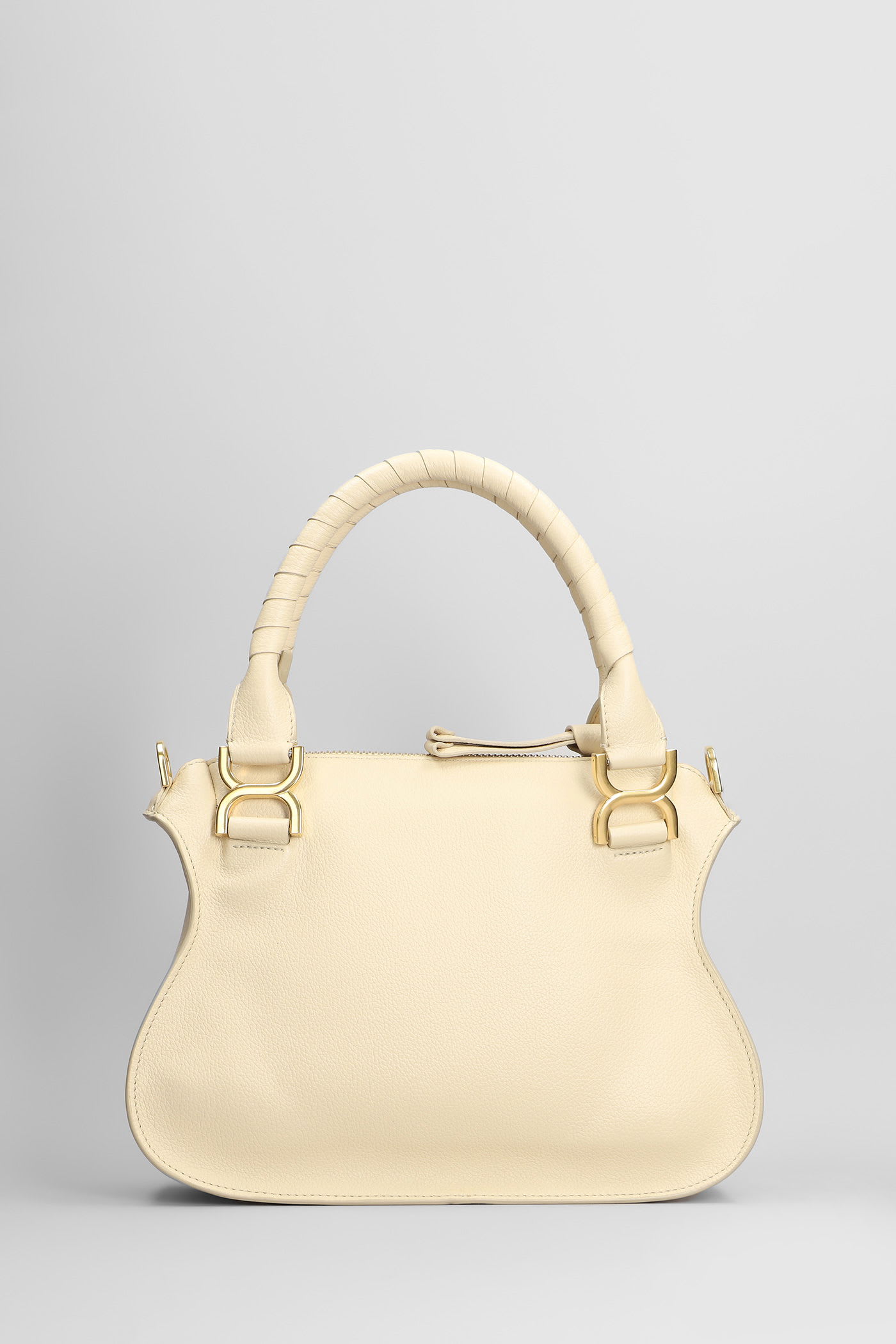 Chloé Mercie Shoulder Bag In Beige Leather In Neutral