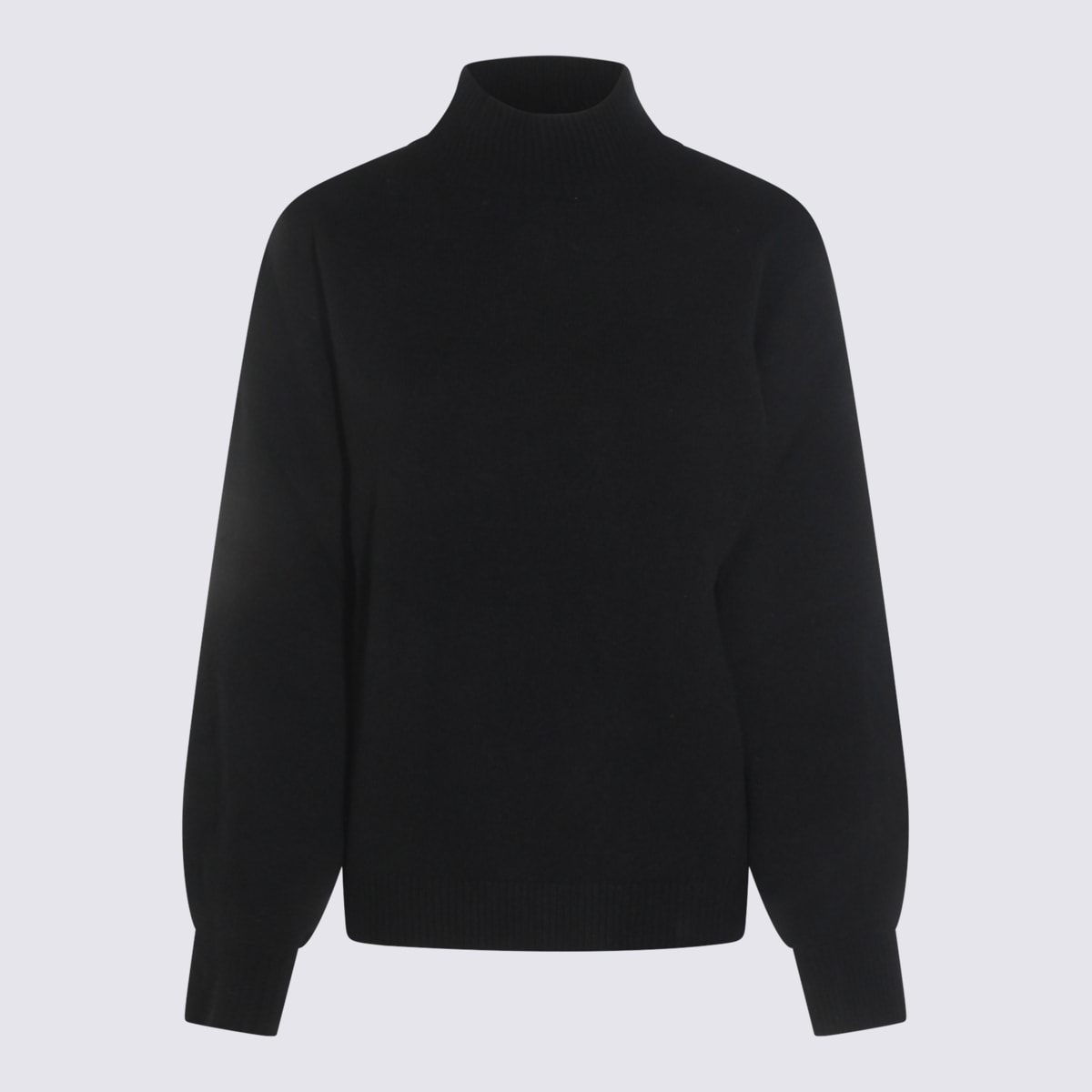 Black Wool Knitwear