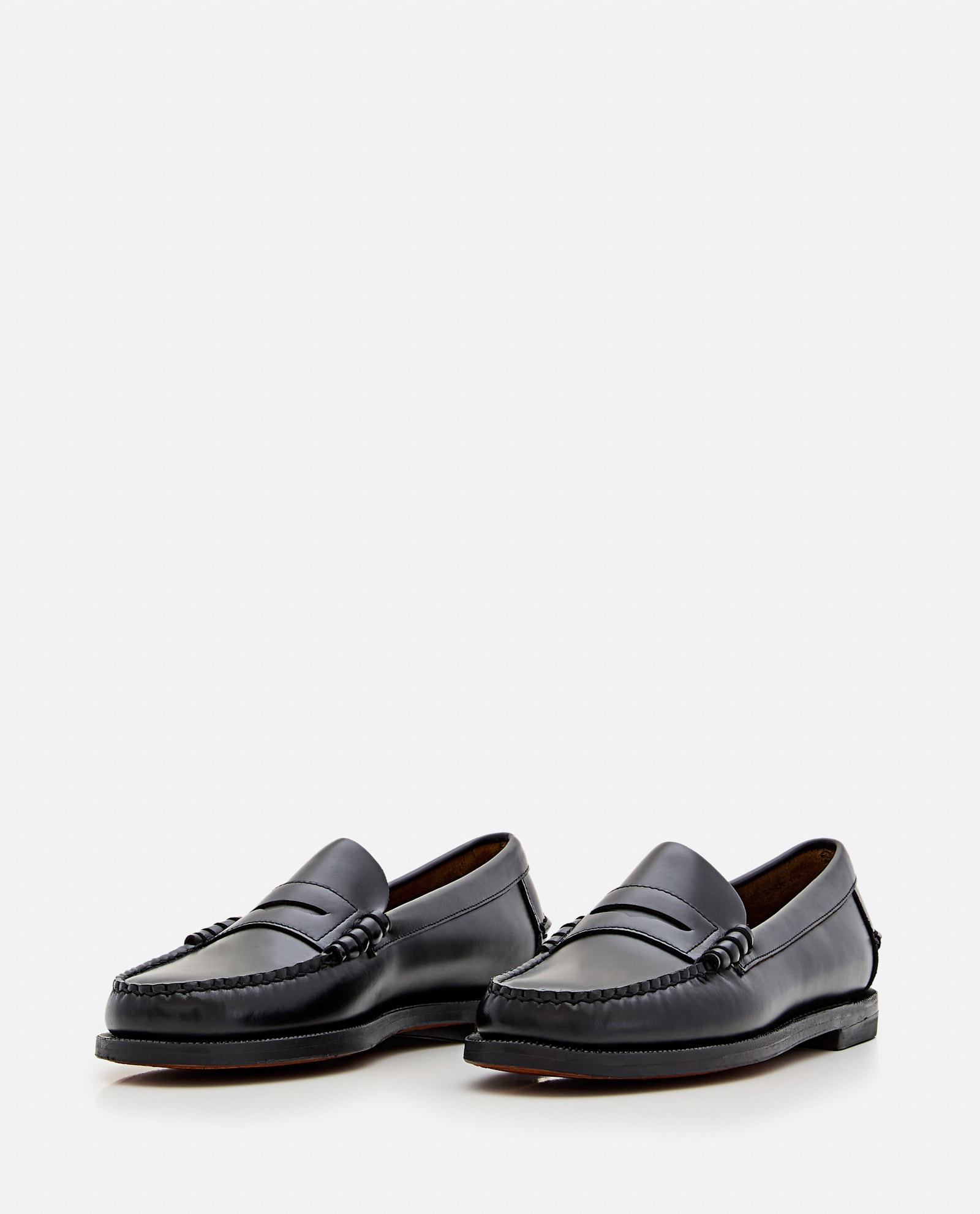 Sebago Classic Brown Leather Loafers In Black