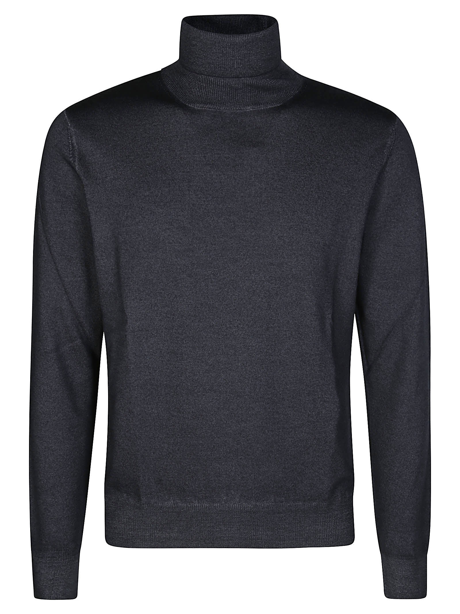 Tagliatore Turtleneck In Virgin Wool In Grey