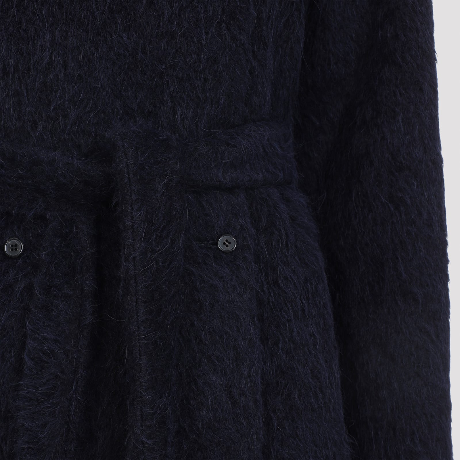 Carven Long Belted Coat Women In Black