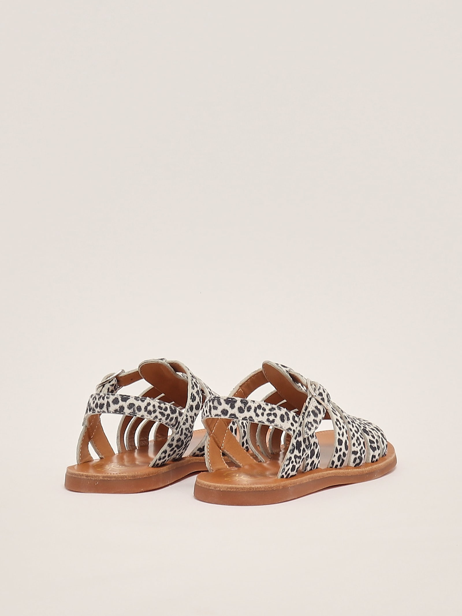 Pom D'api Plagette Leopard-print Leather Sandals In Animal Print