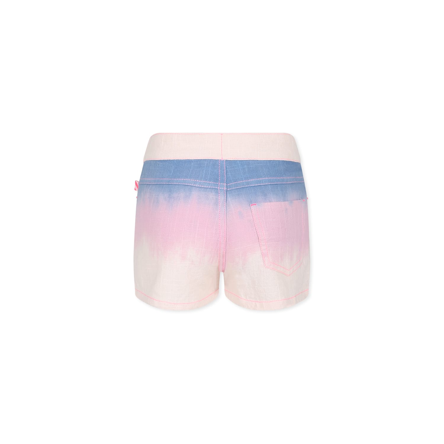 Billieblush Pink Shorts For Girl In Multicolor