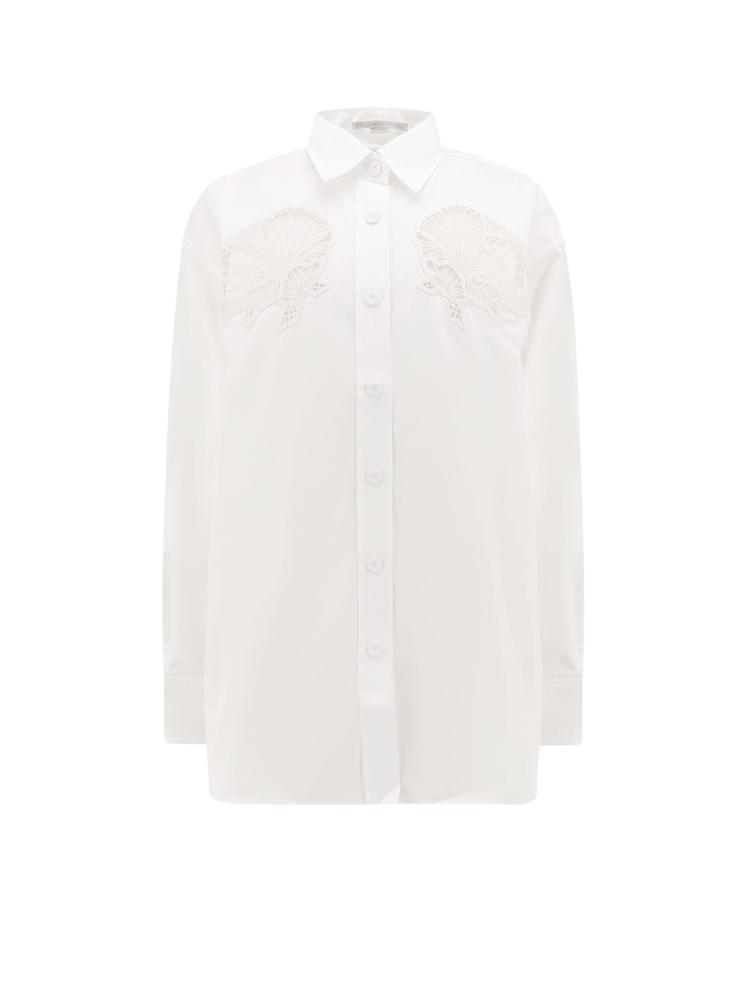 Shop Stella Mccartney Cornelli Shirt In Bianco