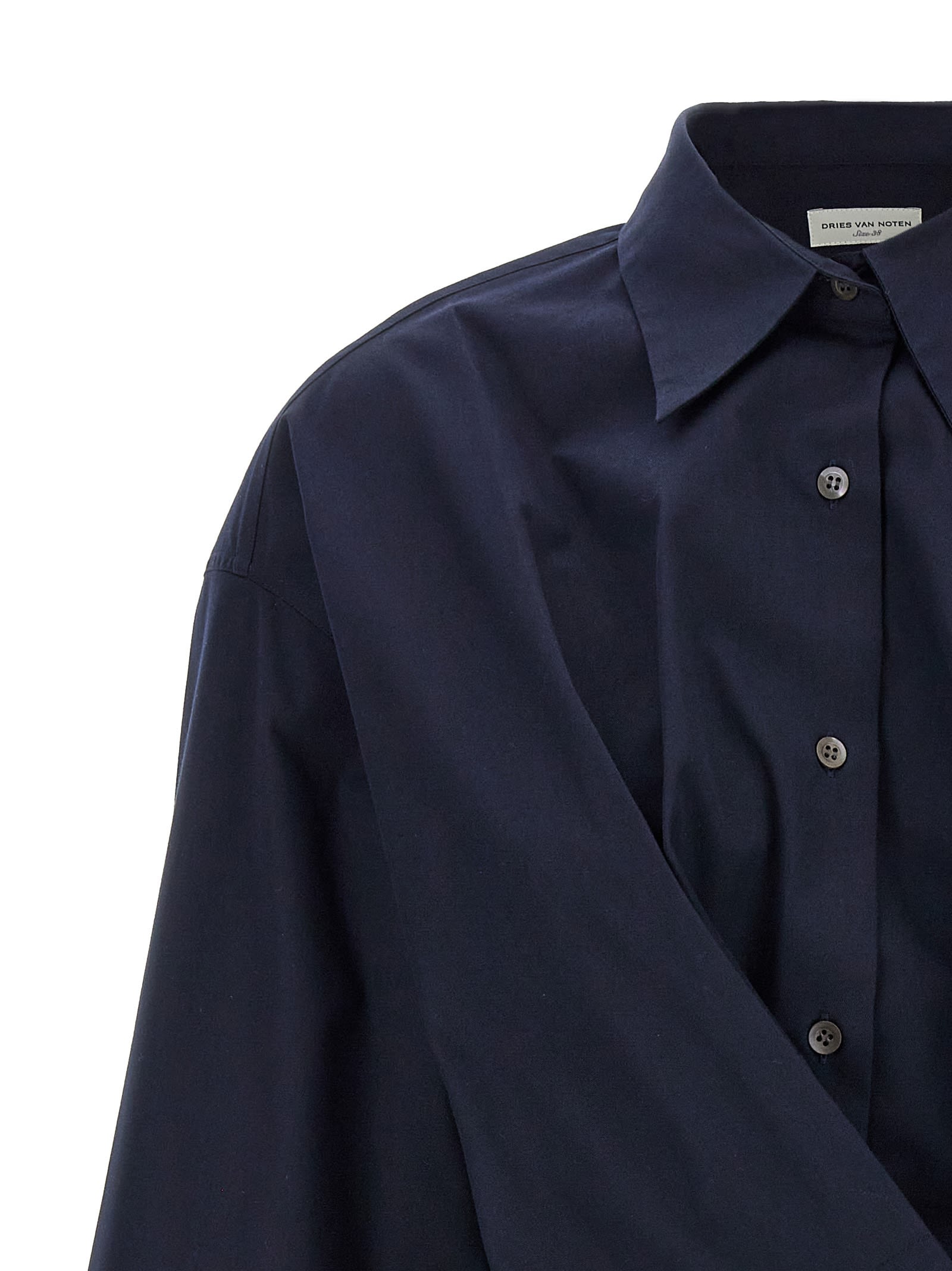 Shop Dries Van Noten Clicks Shirt In Blue