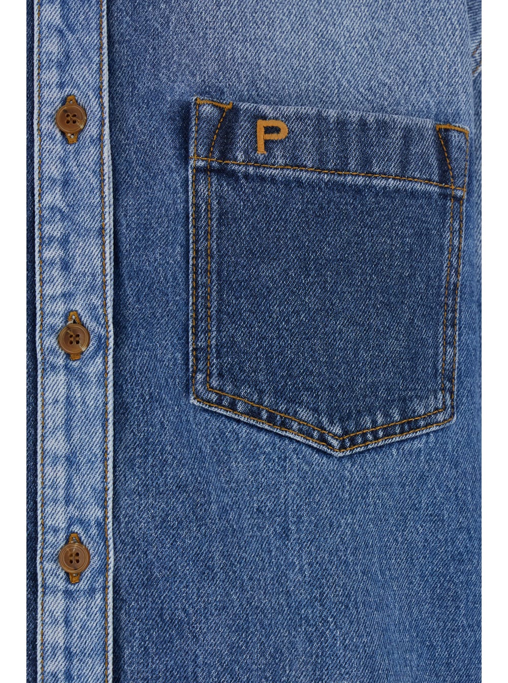 Shop Philosophy Di Lorenzo Serafini Denim Shirt In Fantasiablu