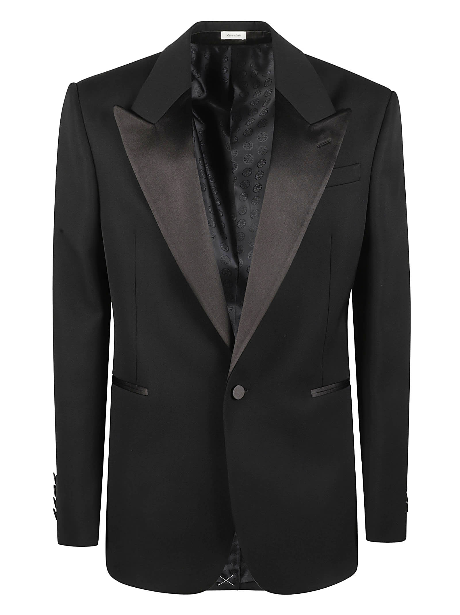 Alexander Mcqueen Single-breasted Suit Jacket In Black
