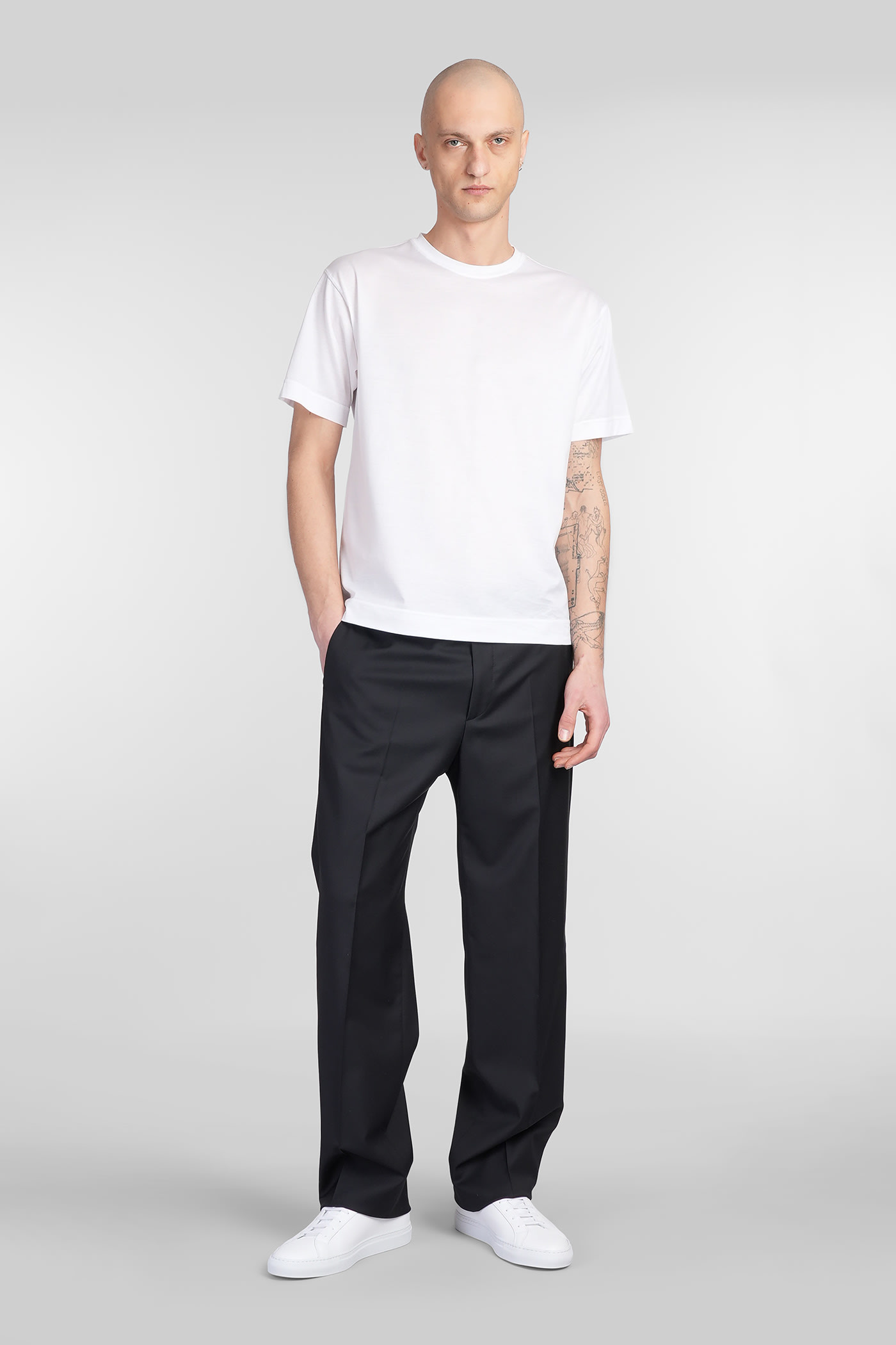 Shop Tagliatore T-shirt In White Cotton