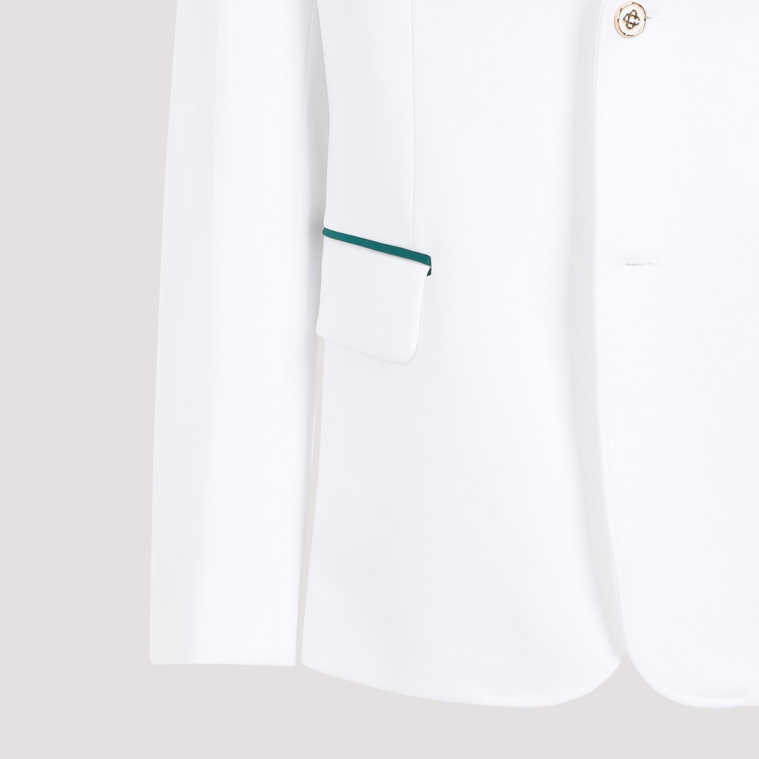 Shop Casablanca Tailoring Jacket In White Green Navy