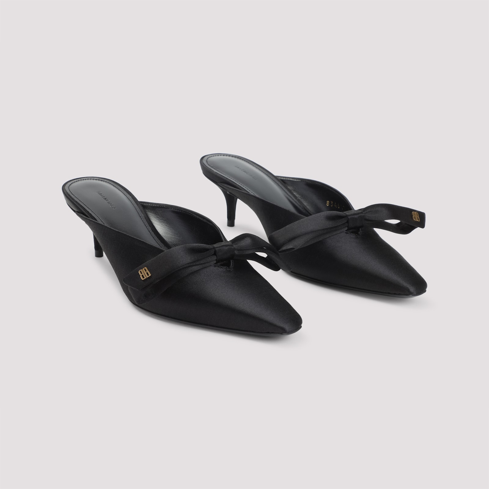 Balenciaga Nano Bow Mules In Multi