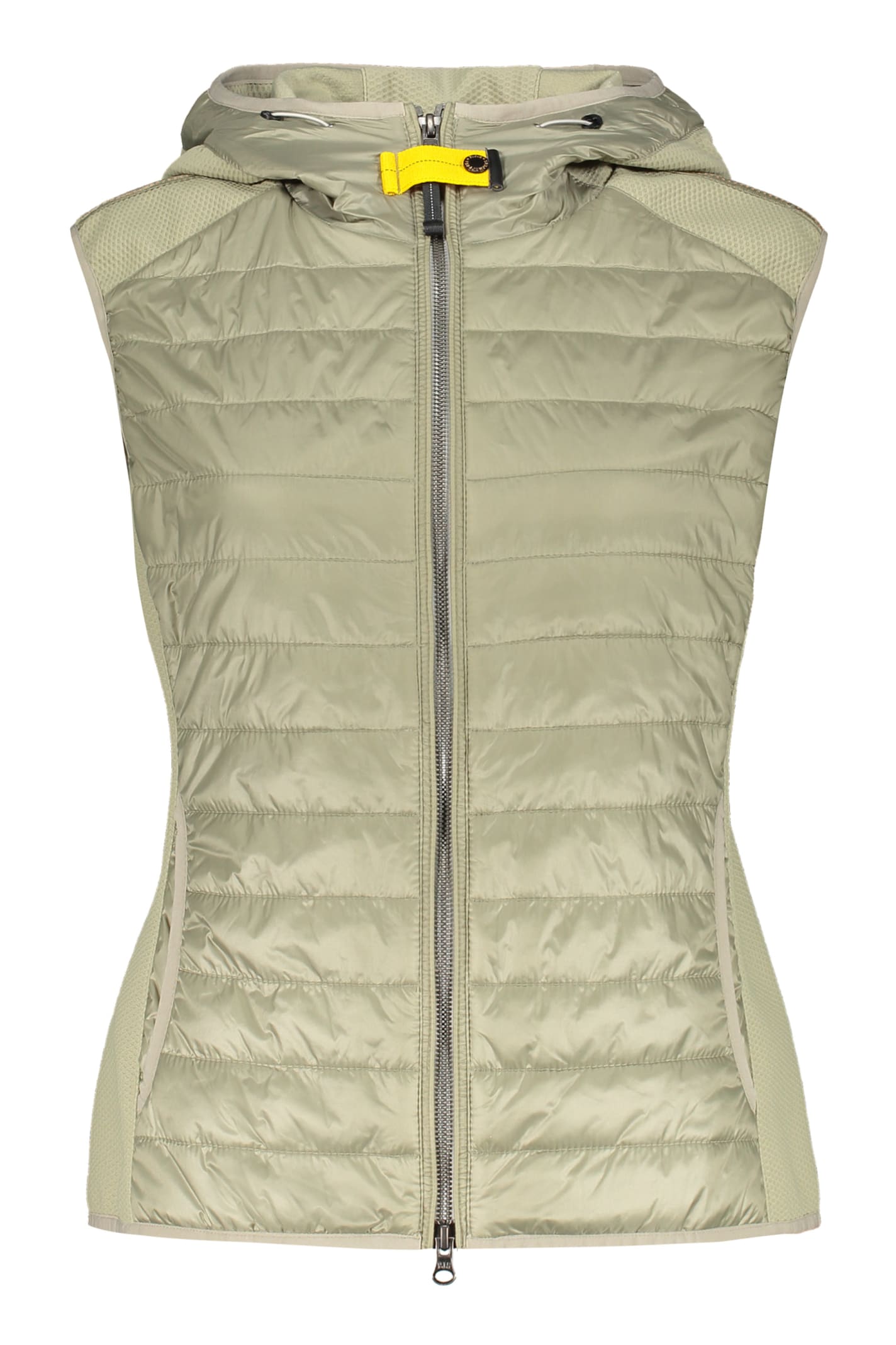 Shop Parajumpers Nikky Hooded Bodywarmer In Green