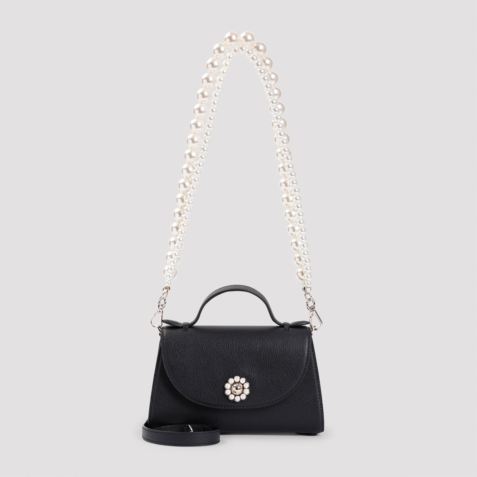 Shop Simone Rocha Valentine Crossbody Bag In Black Pearl