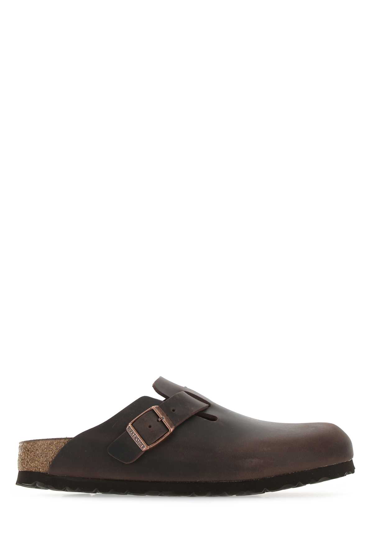 Brown Nabuk Boston Slippers