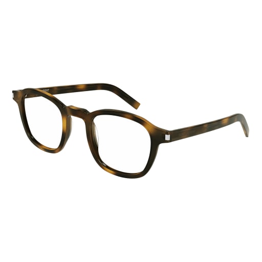 Shop Saint Laurent Sl 549 Slim Opt Eyewear In Havana Havana Transpa