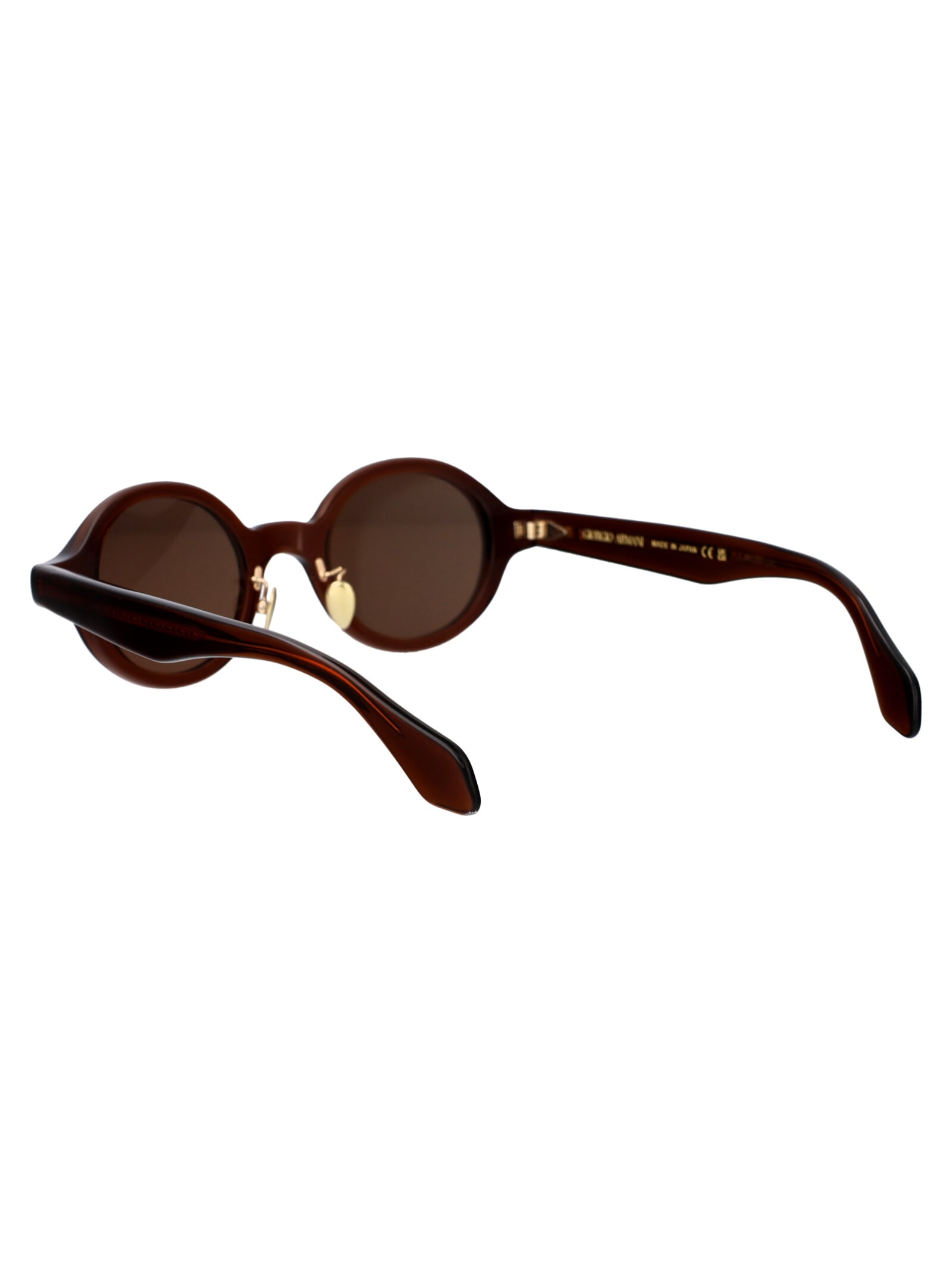 Shop Giorgio Armani 0ar8205 Sunglasses In 606273 Transparent Brown