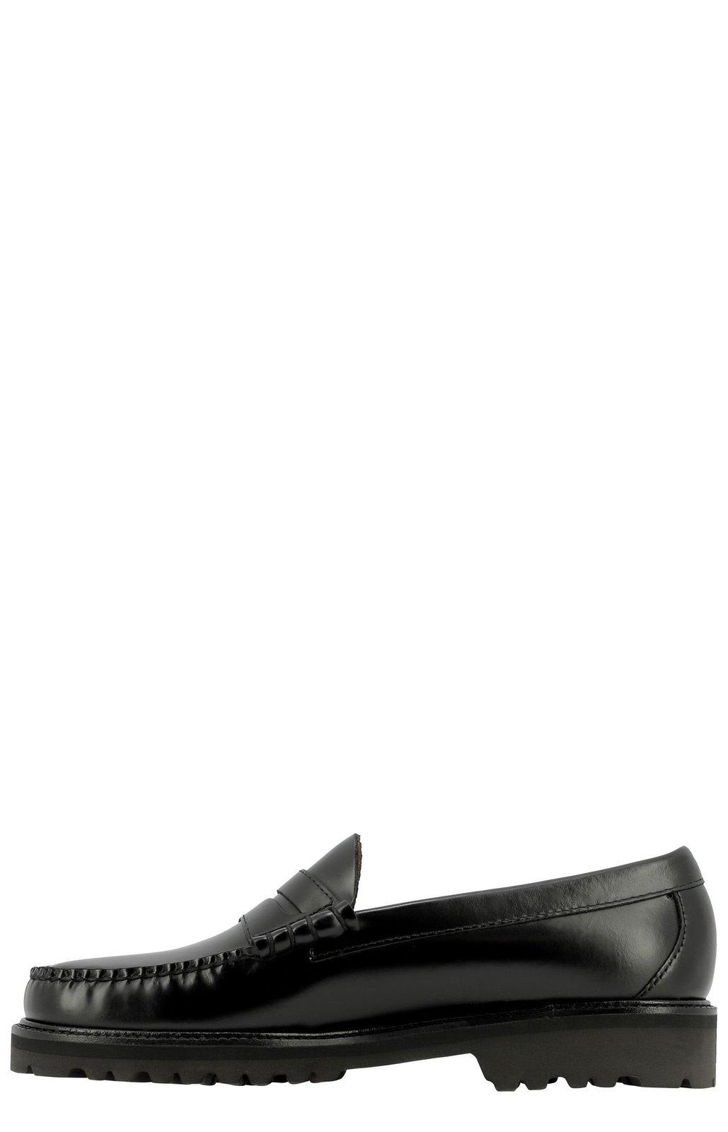 Shop G.h.bass &amp; Co. Larson Round Toe Slip-on Loafers In Black