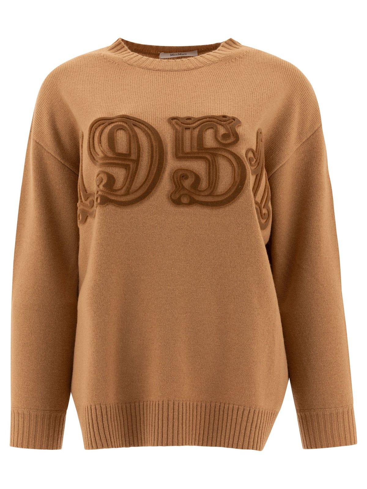 Shop Max Mara Fido Knitted Jumper In Camel