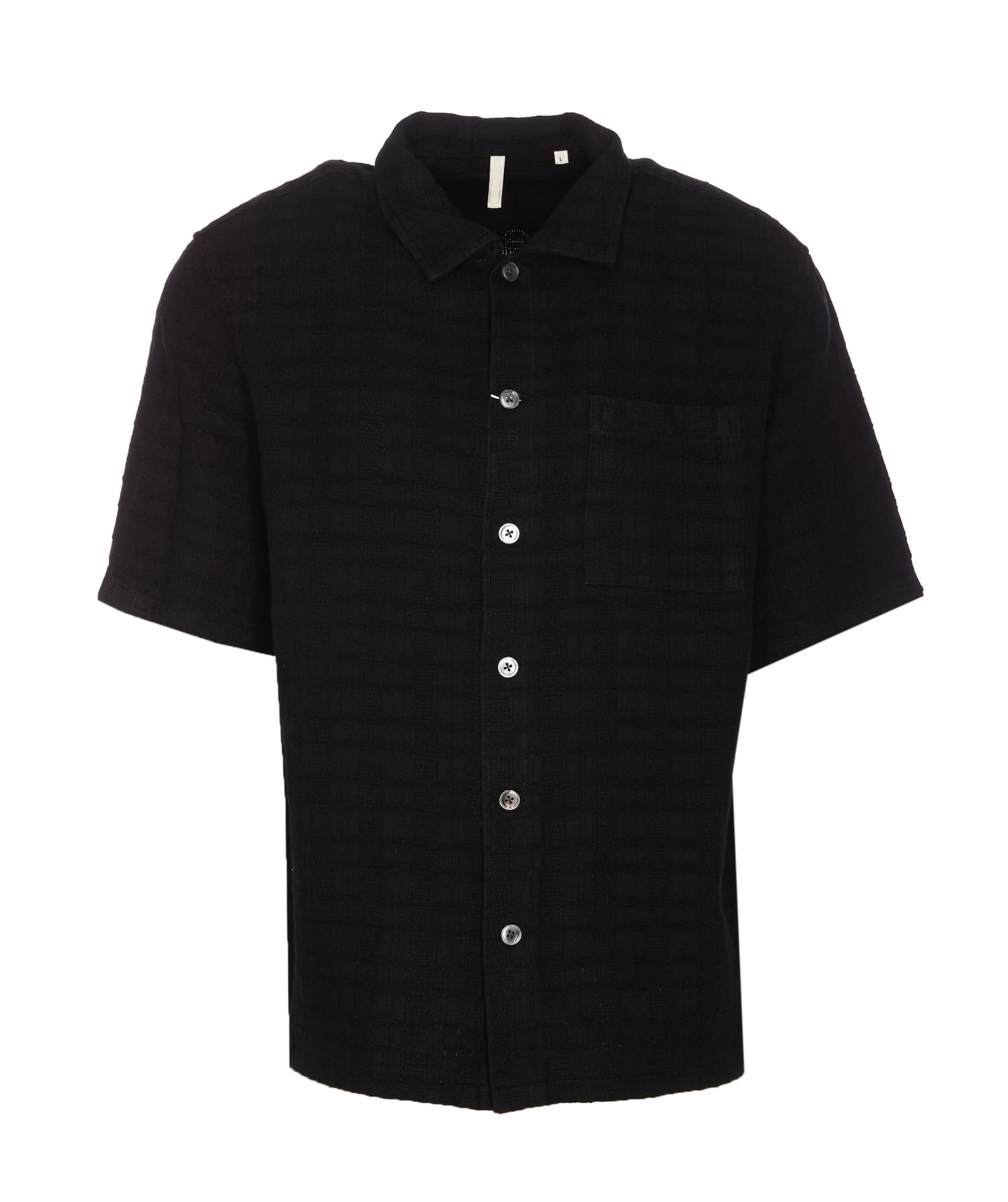 Shop Sunflower Spacey Short Sleeves Shirt In Black