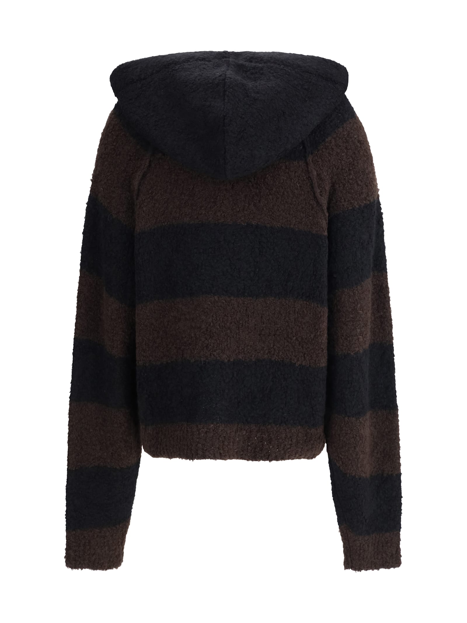 Petar Petrov Loose Fit Cropped Hooded Jumper In Multi
