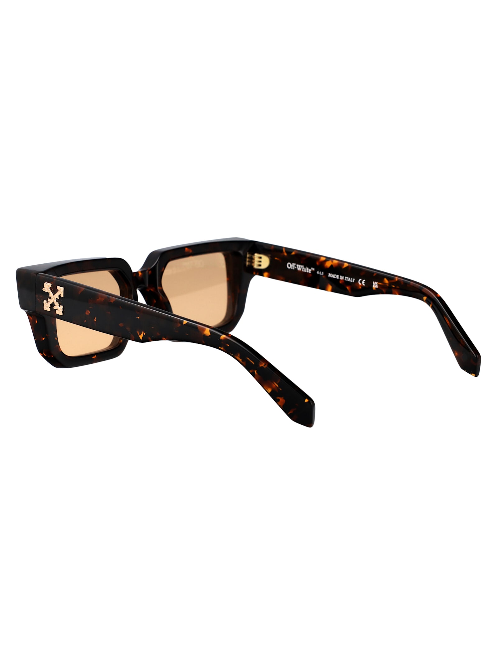 Off-white Silverstone Sunglasses In Havana Camel