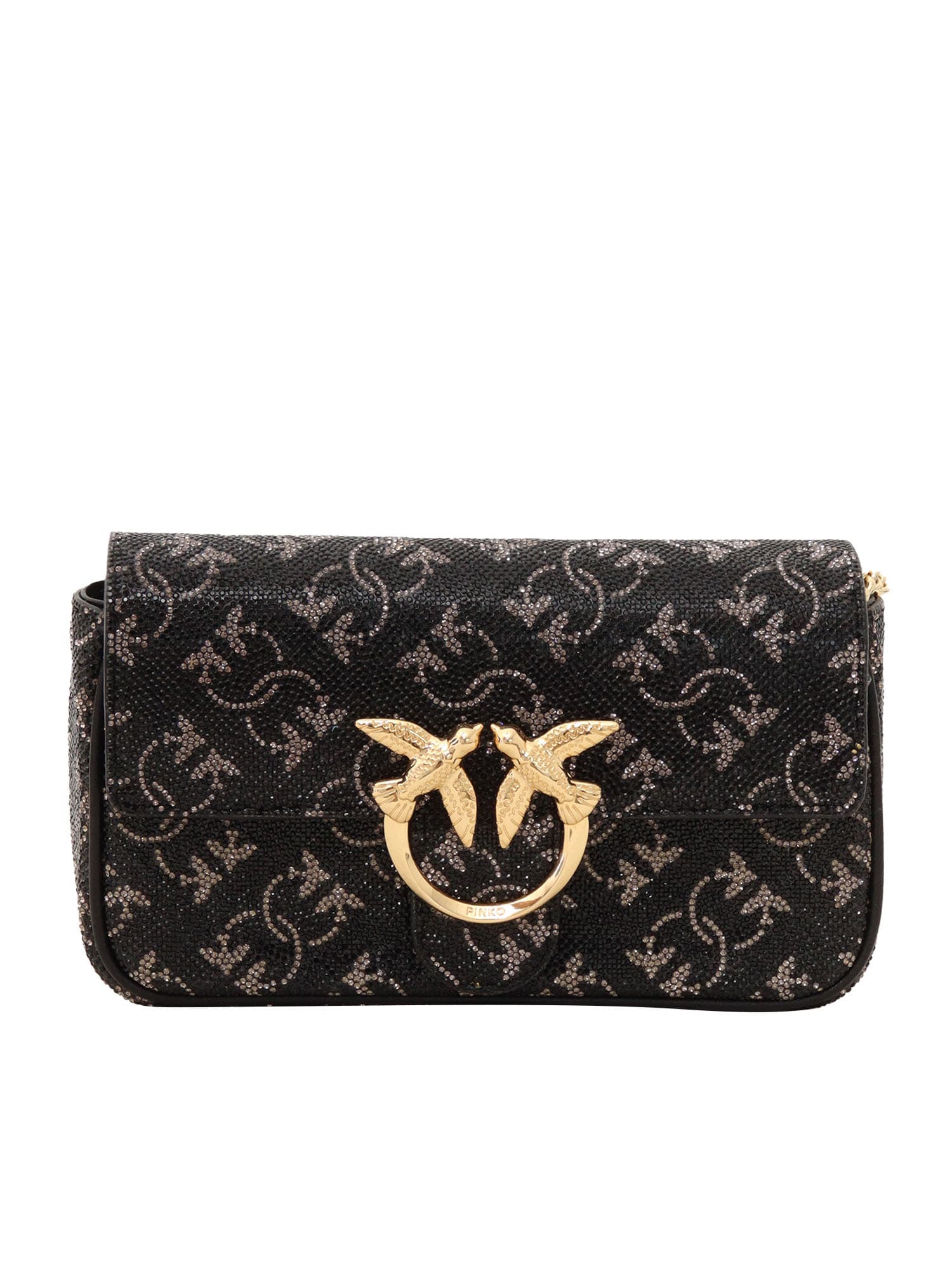 Shop Pinko Love One Pocket C Monogram In Black