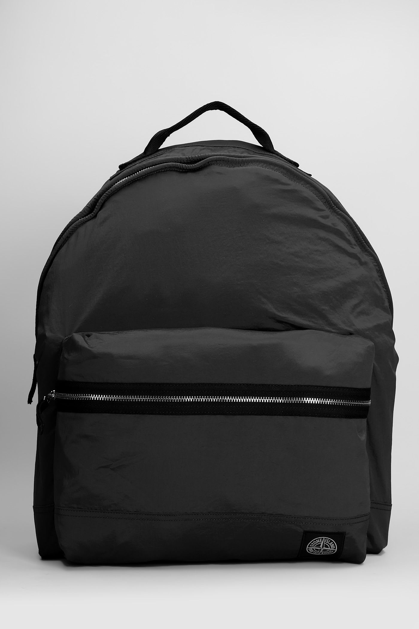Stone Island Backpack In Black Polyamide In Black