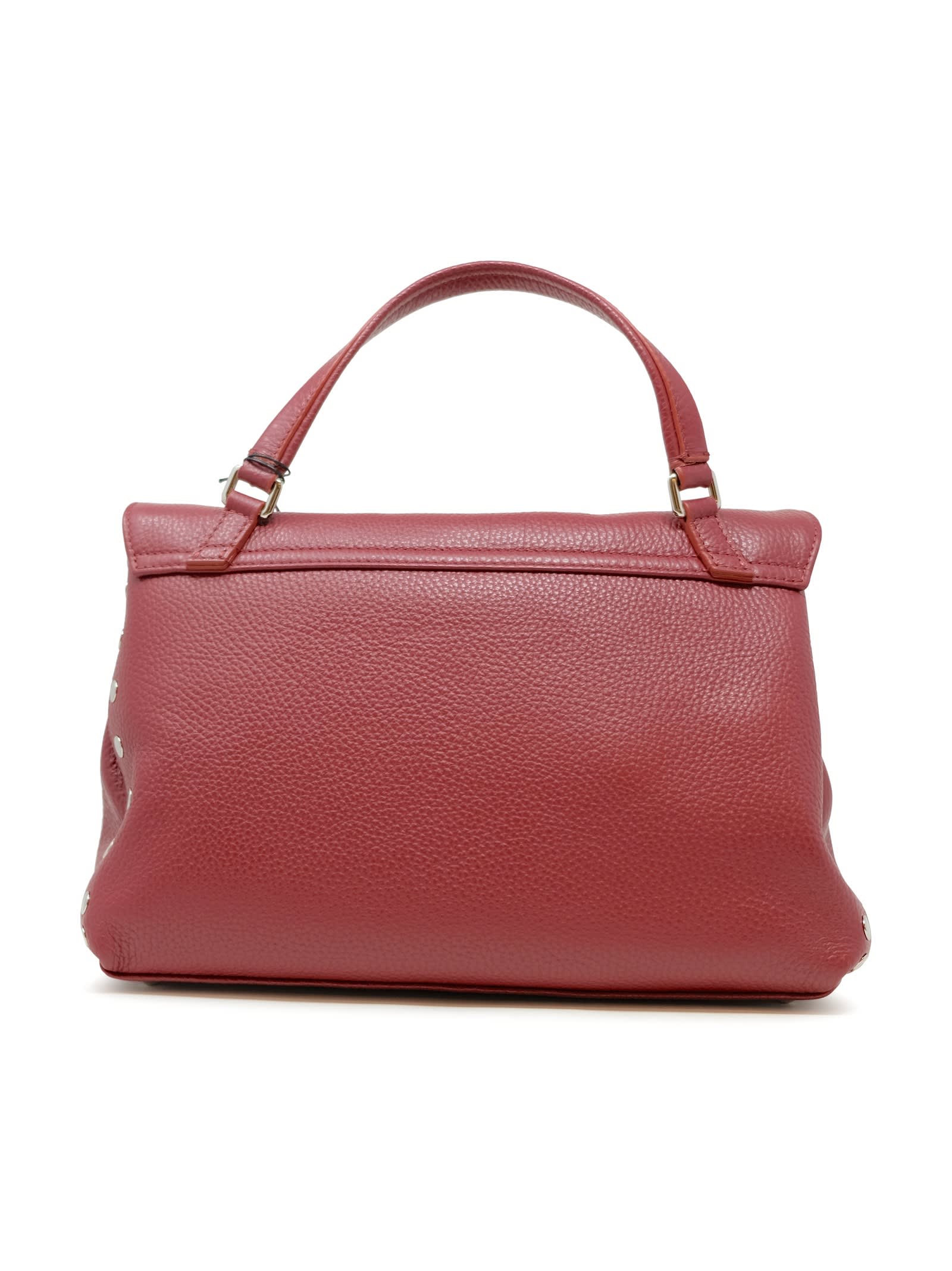 Zanellato 068010-0050000-z0940 Red Opera Postina Daily Giorno S Leather Handbag In Burgundy