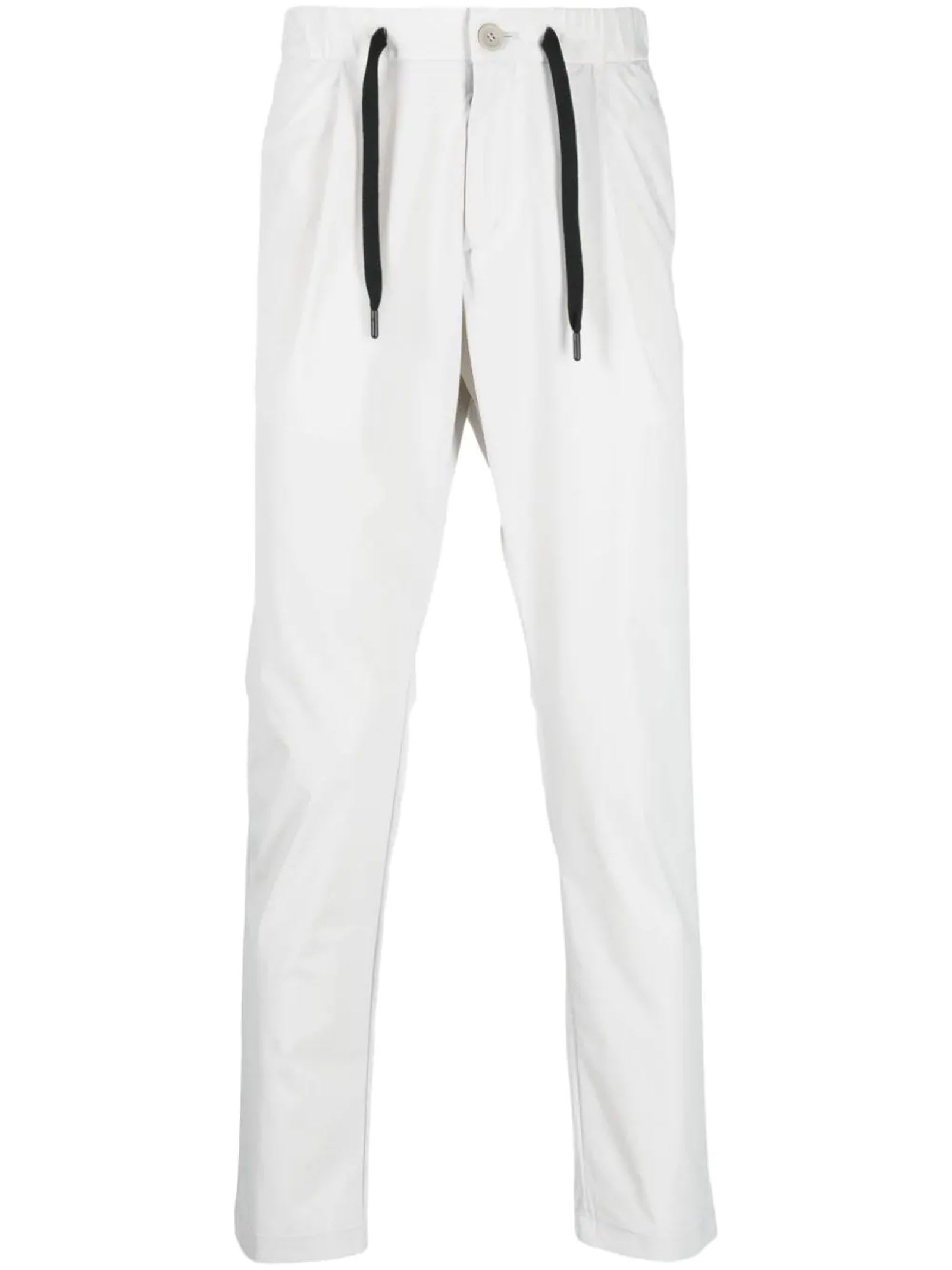 HERNO MILK WHITE CROPPED TROUSERS