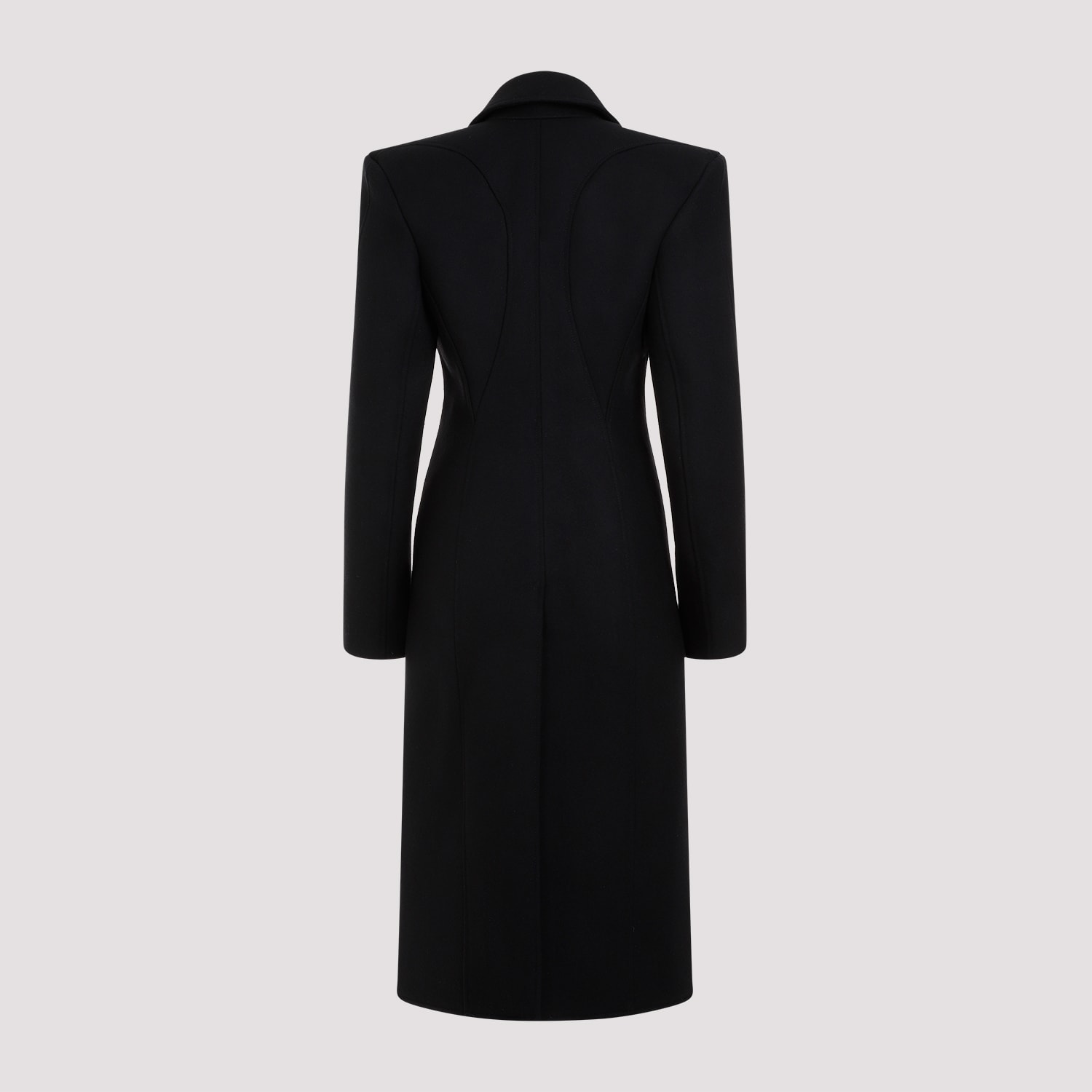 Shop Mugler Coat In Black