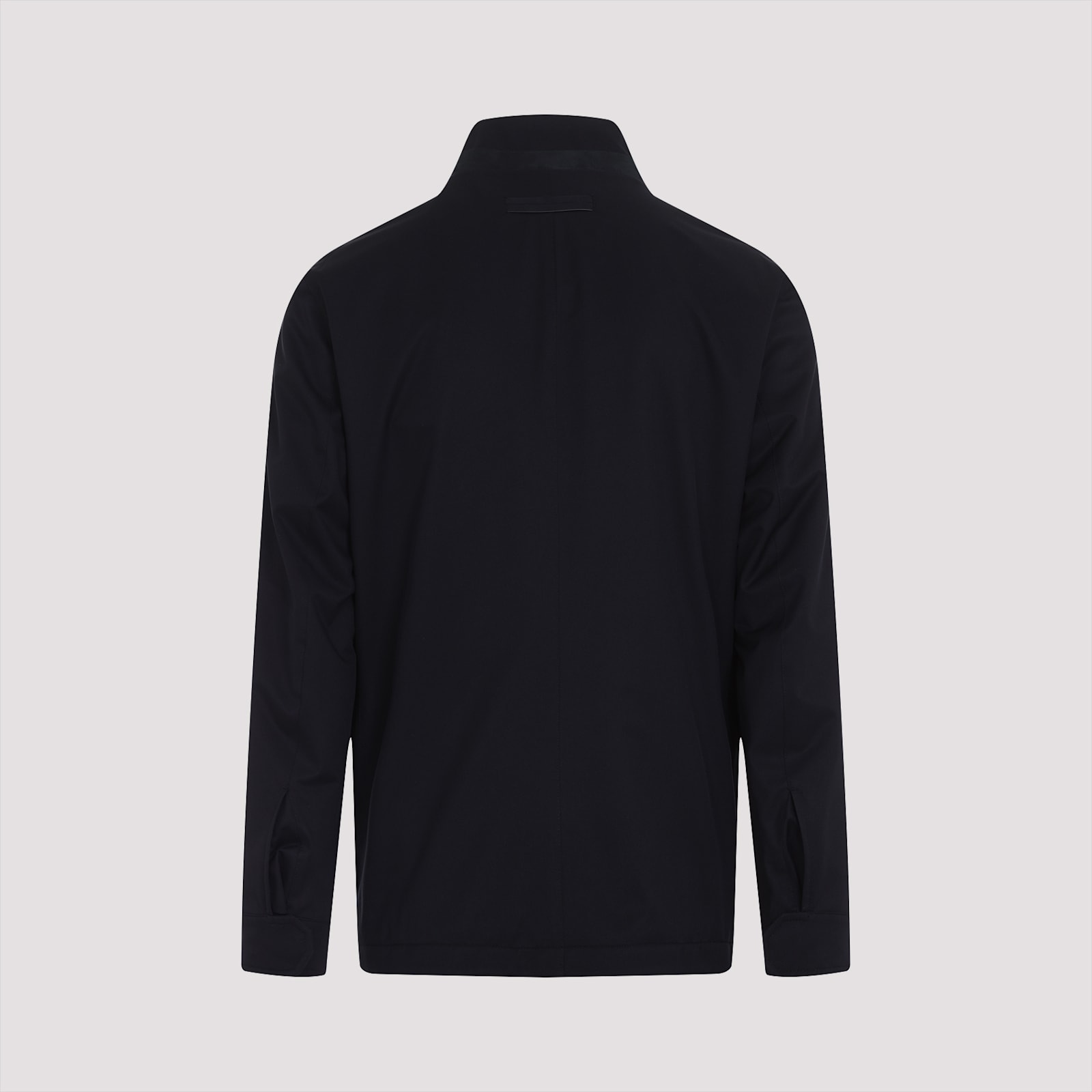 Shop Zegna Over Jacket In Blue Navy Unito
