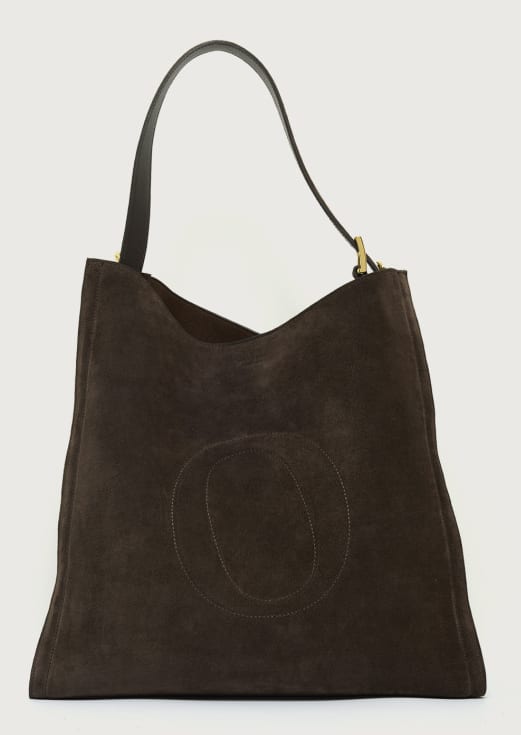 Orciani Borsa A Mano Peach+oro In Brown