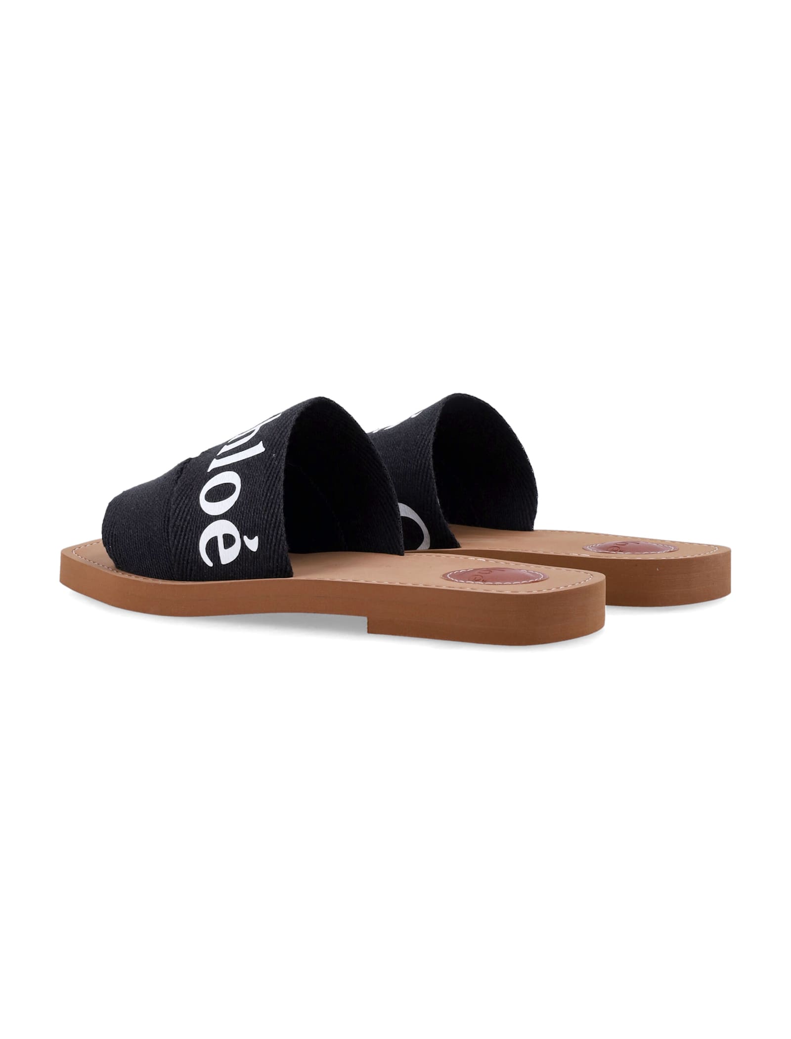 Shop Chloé Woody Slides Sandals In Black