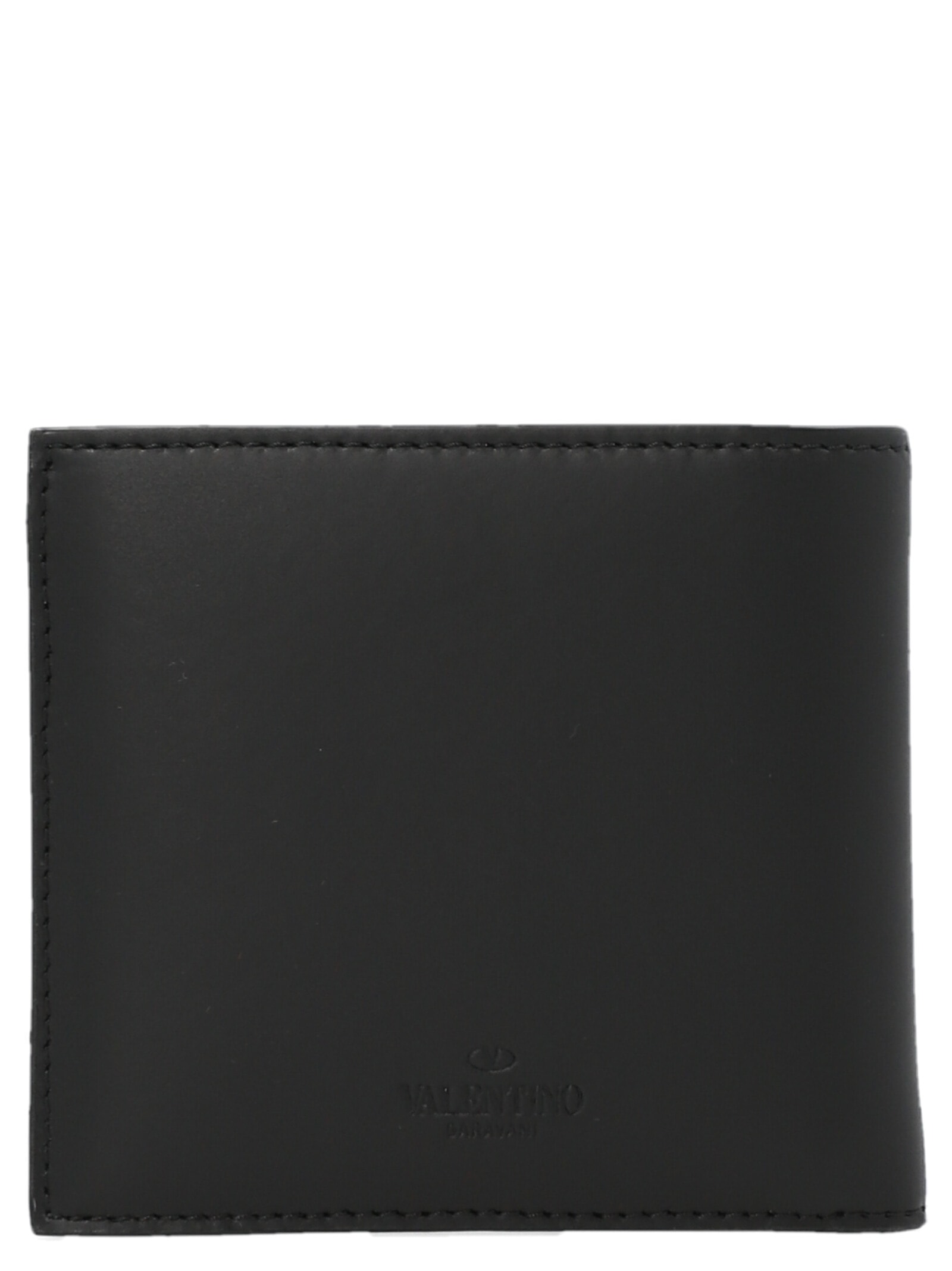Shop Valentino Garavani Vltn Wallet In Black