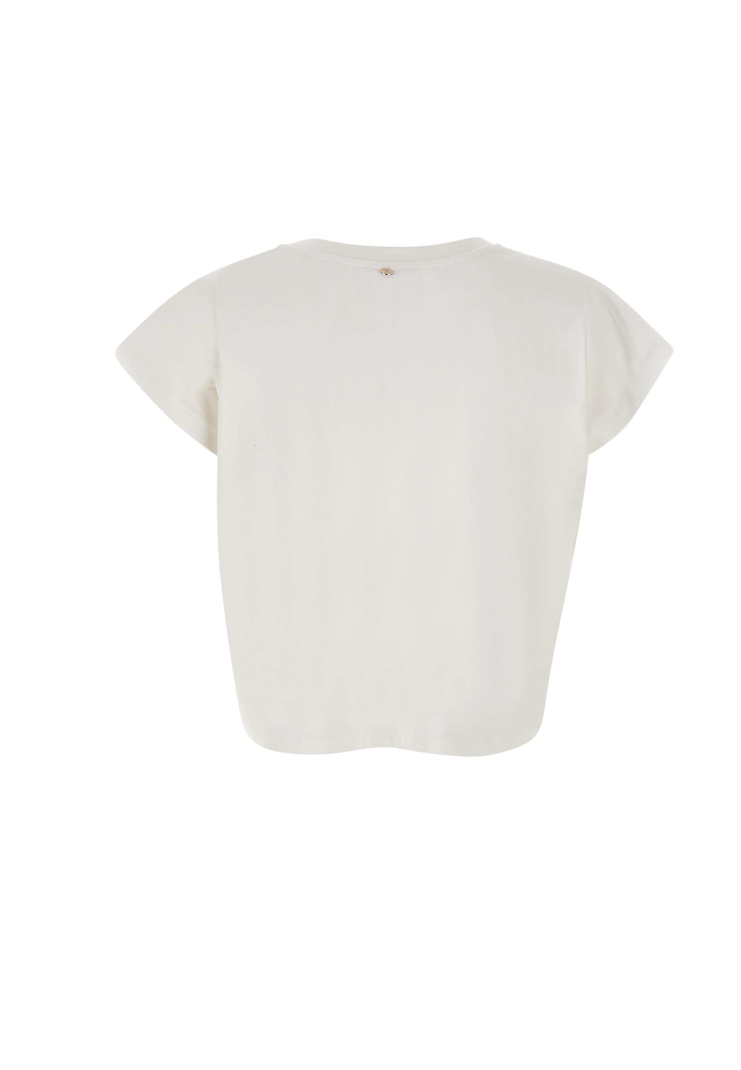 Shop Liu •jo Moda Cotton T-shirt In White