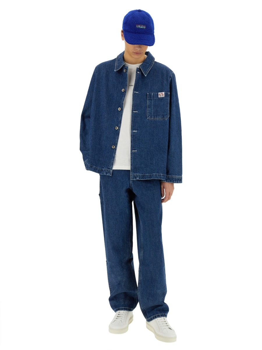 Shop Apc Ralph Jacket In Denim