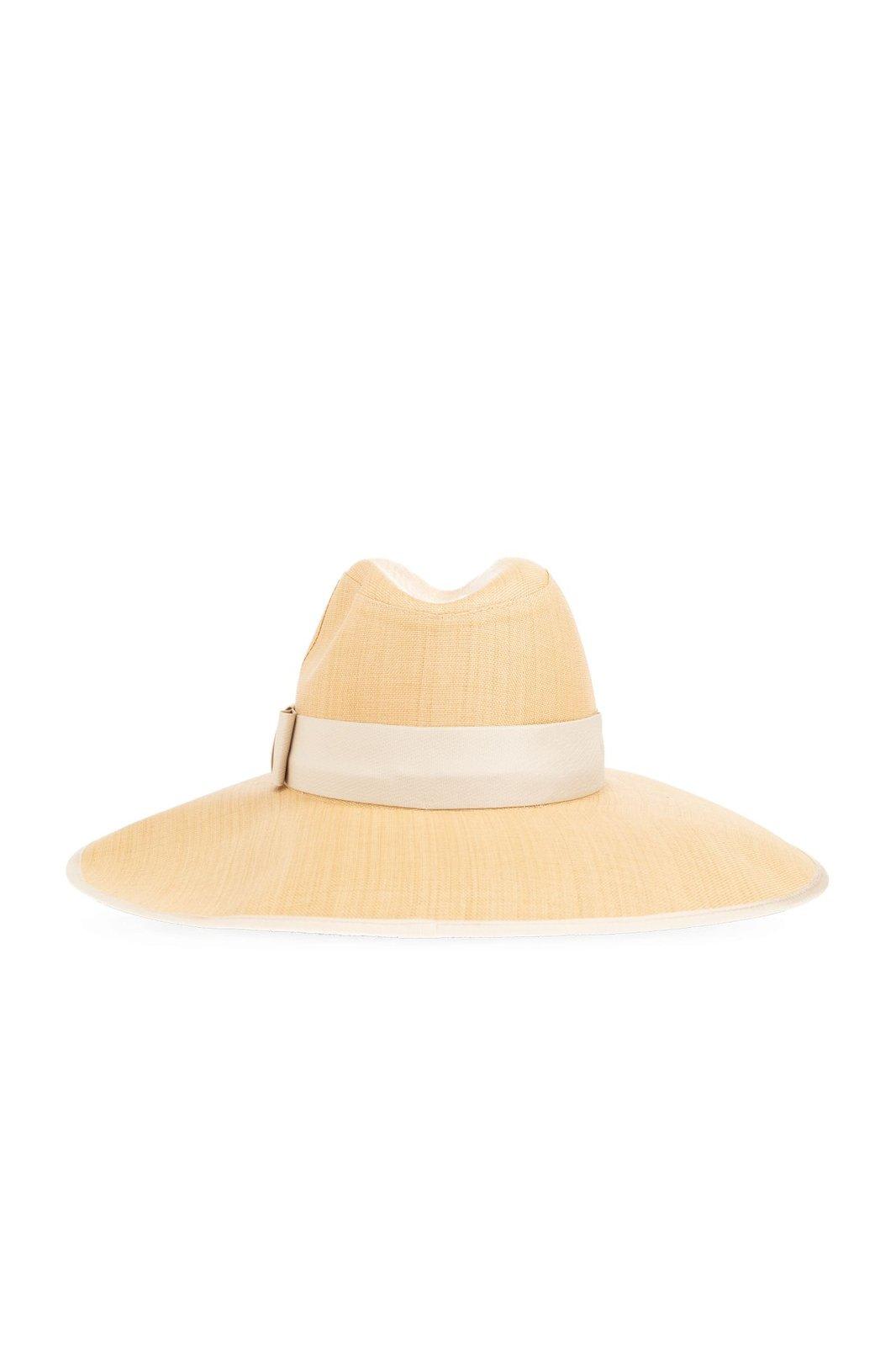 Alexander Mcqueen Bow-detailed Wide Brim Trilby