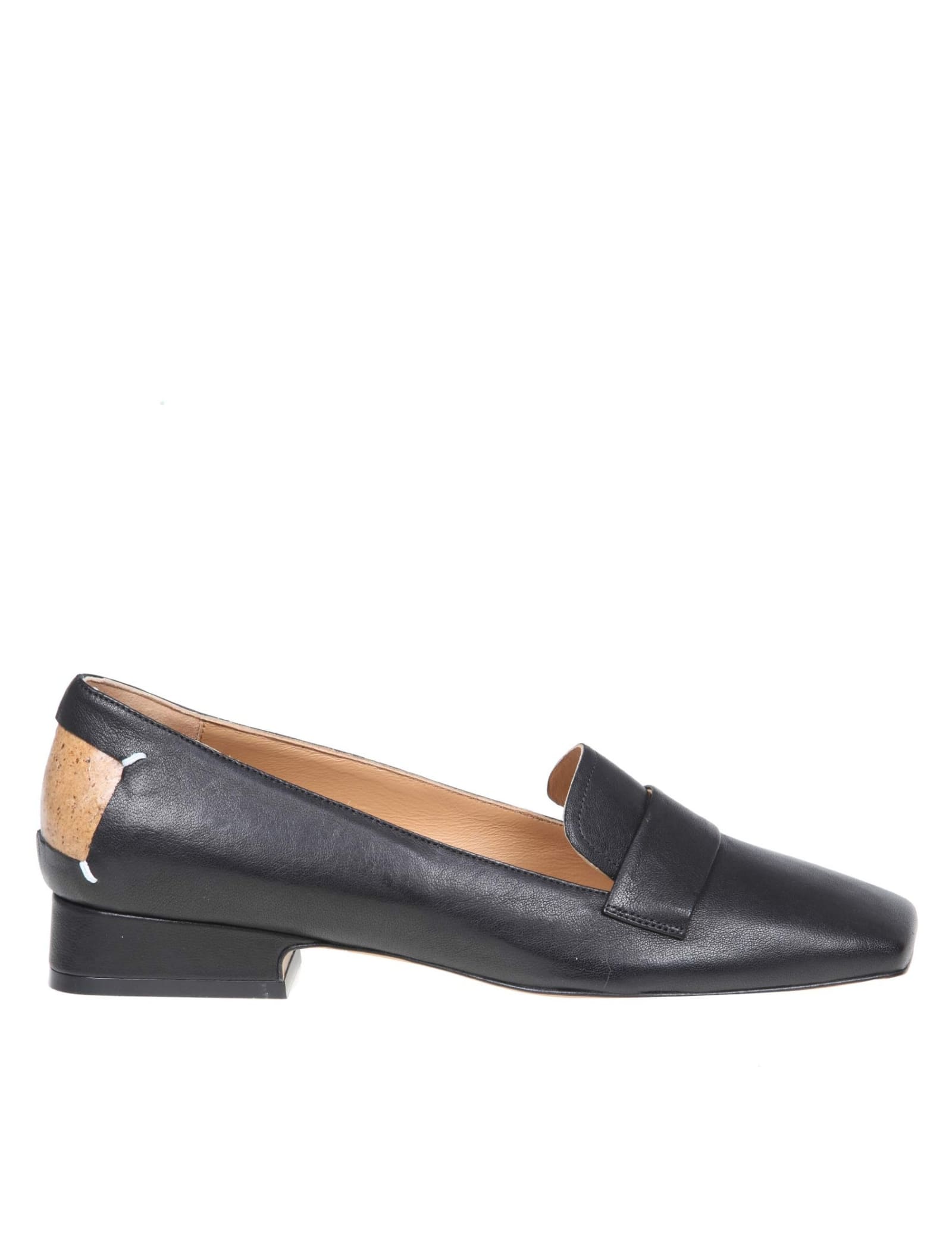 MAISON MARGIELA LOAFERS IN BLACK LEATHER