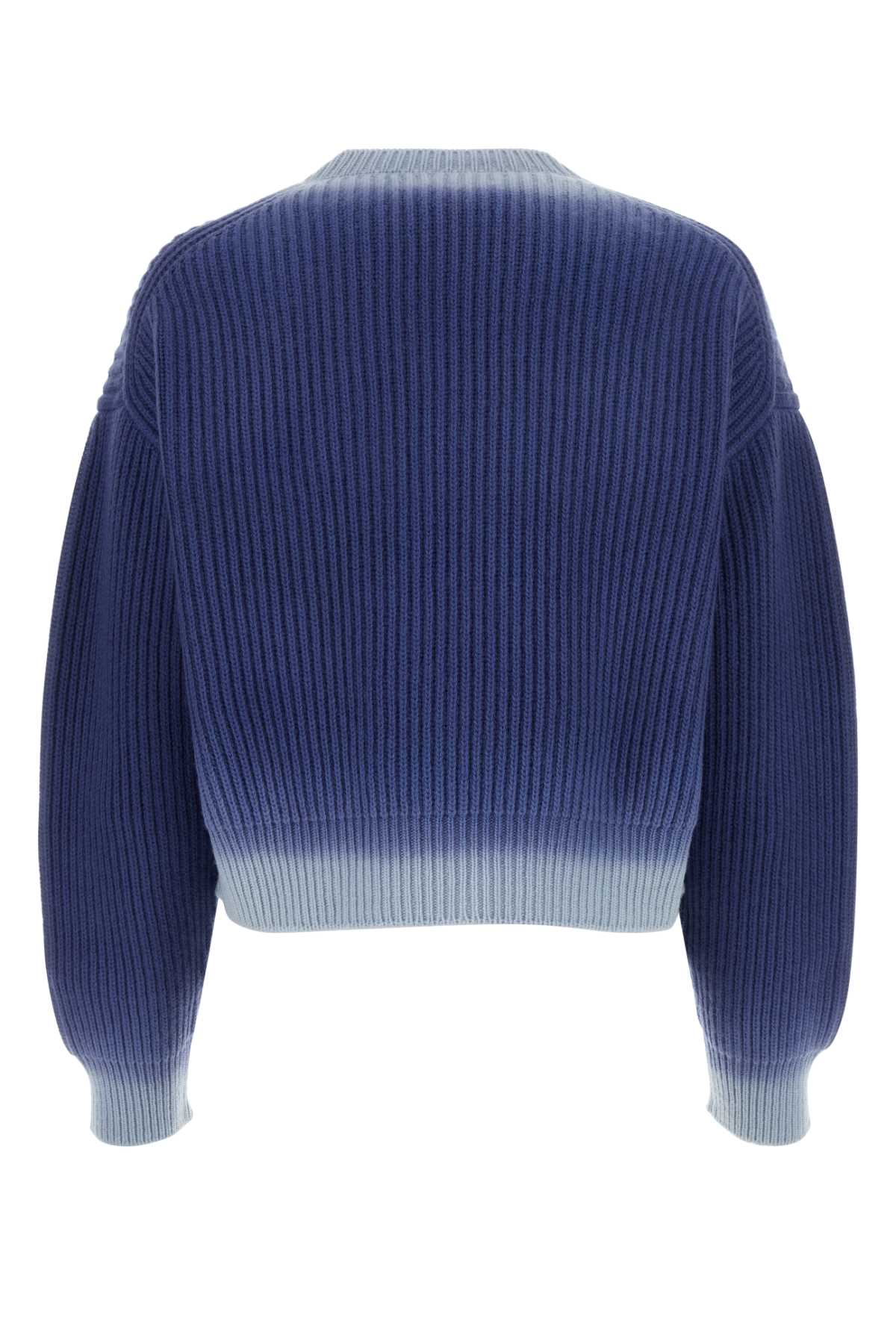Shop Miu Miu Blue Wool Sweater In Indaco