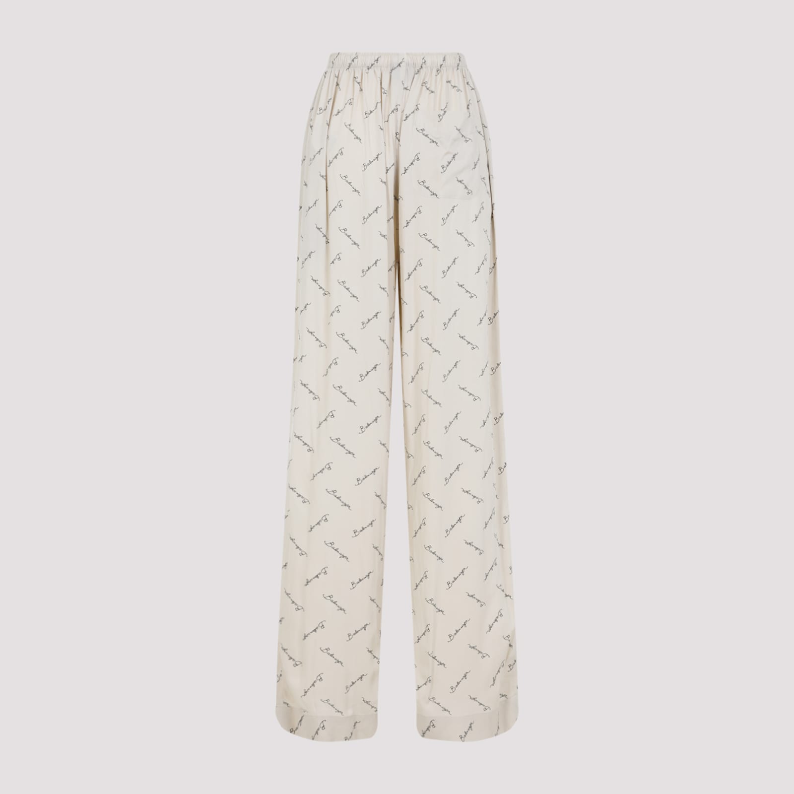 Balenciaga Luxurious Pyjama Pants For Women In Light Beige Black