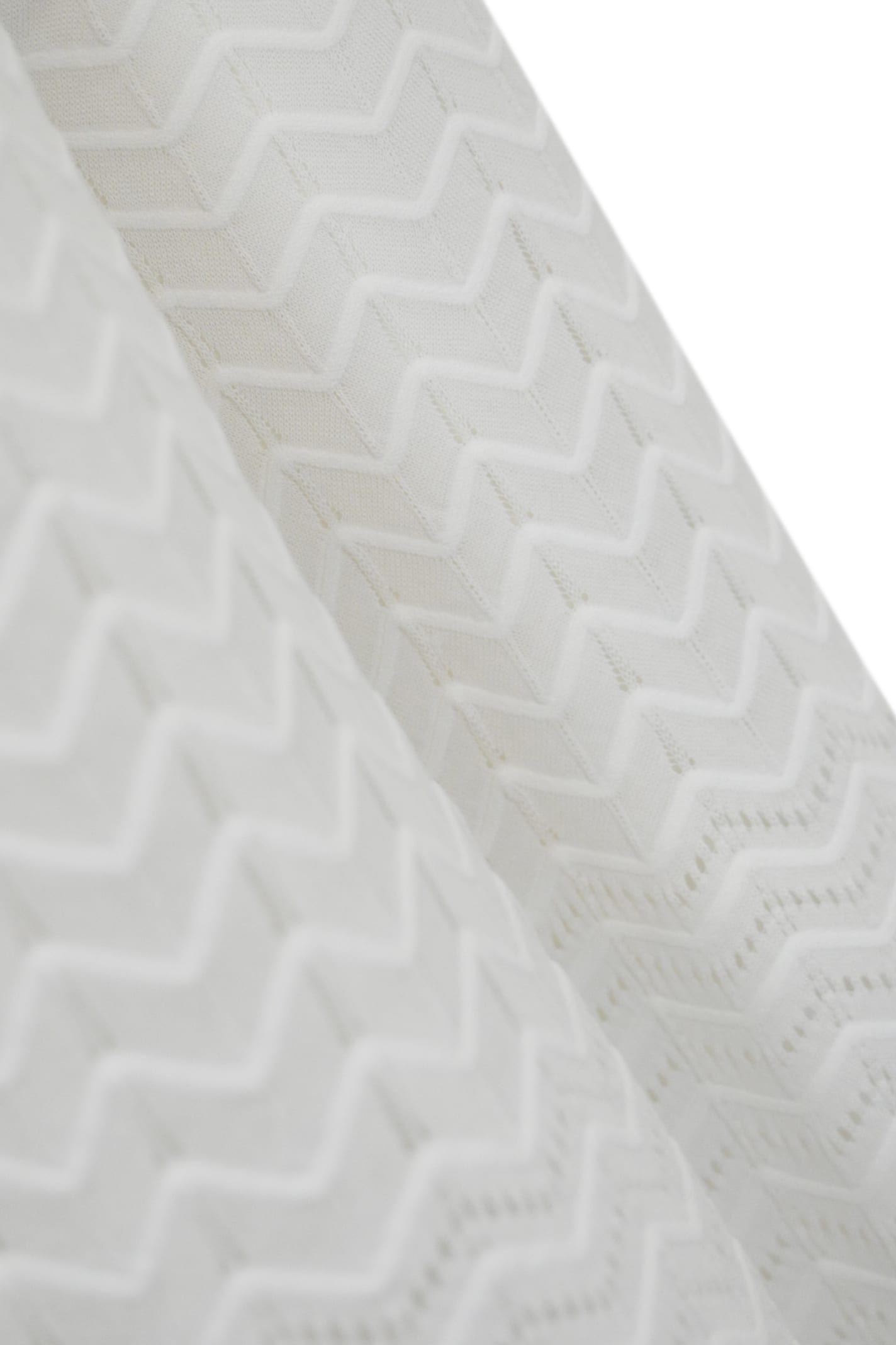 D Exterior Trousers In Viscose And Cotton Perforated Lace In White