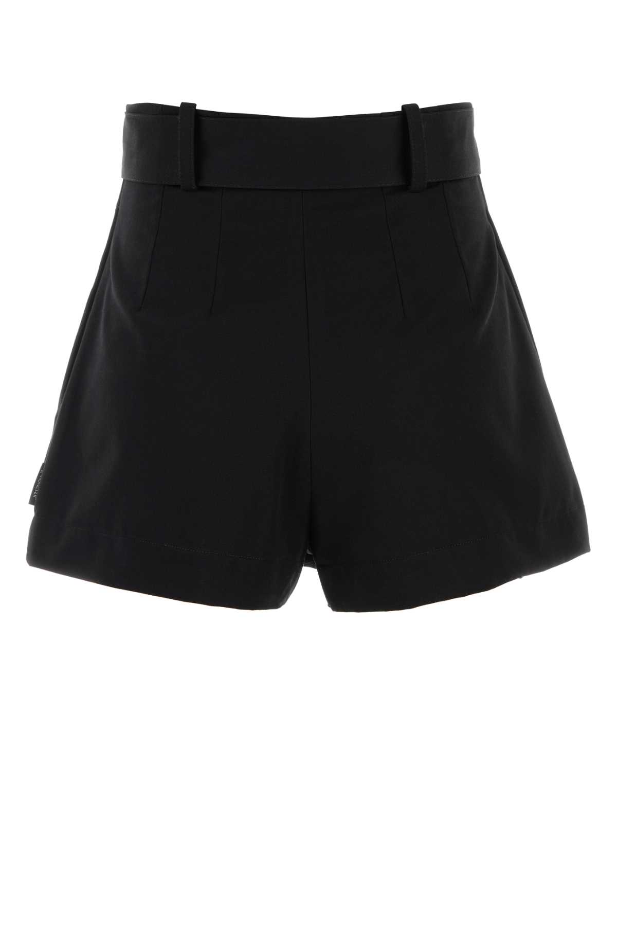 Moncler Black Polyester Blend Shorts In 999