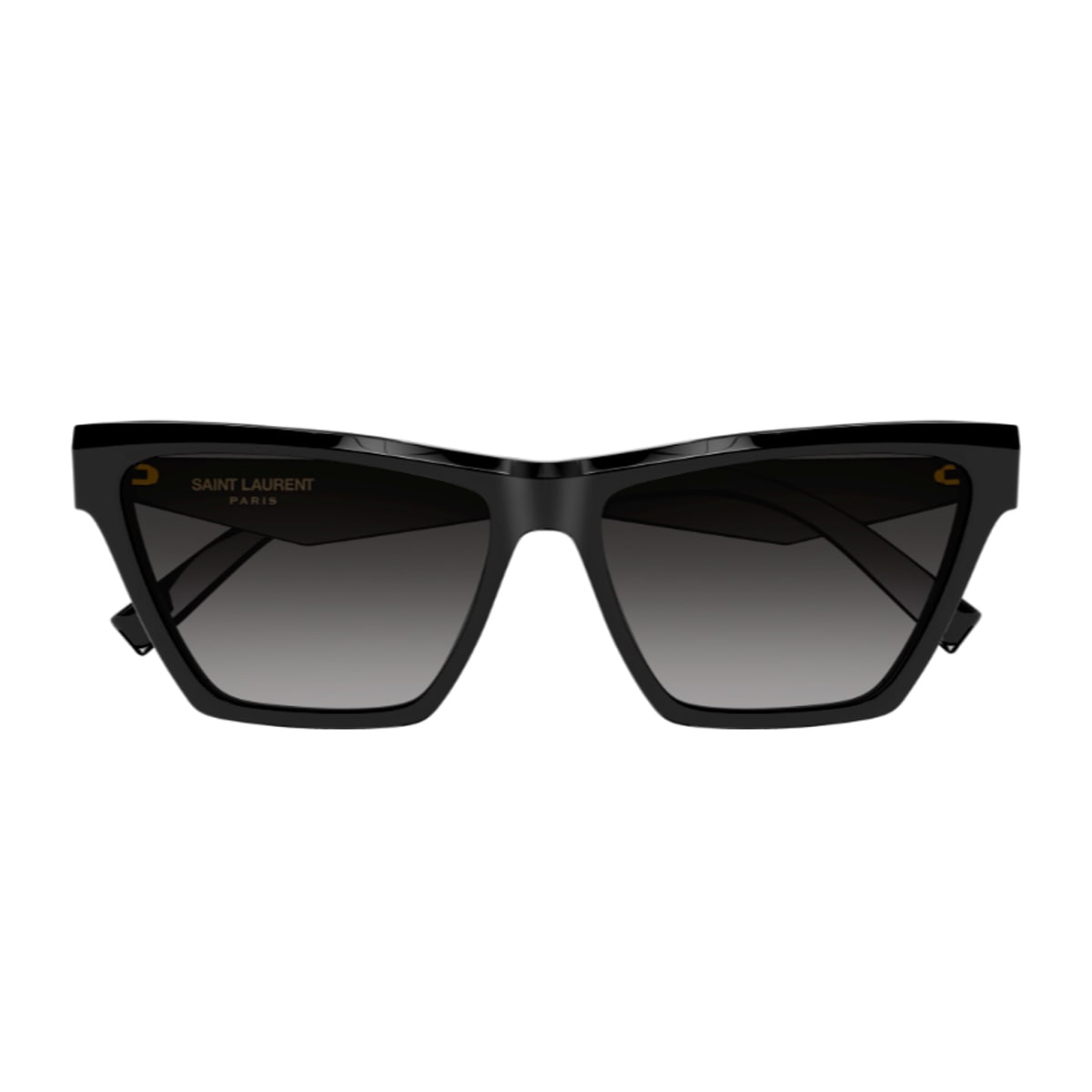 Saint Laurent Womens Black Sl M103 Rectangular Cat-eye Acetate Sunglasses In Black