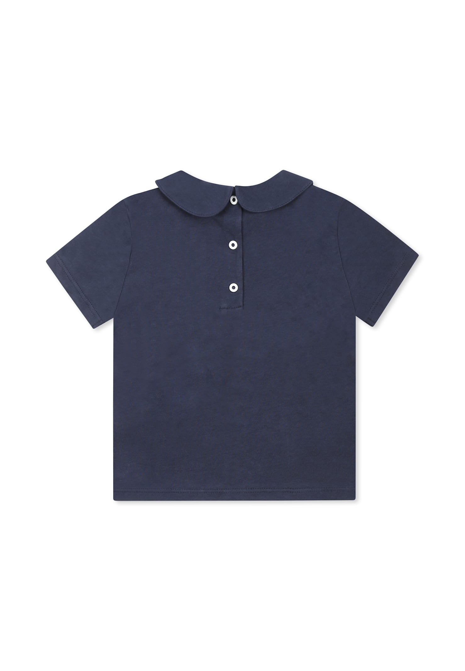 Balmain Blue T-shirt For Baby Girl With Logo In Blue