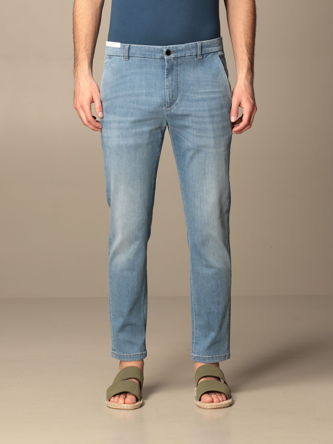 Pt01 Pt Jeans Pt05 Denim Jeans With Super Slim America Pockets