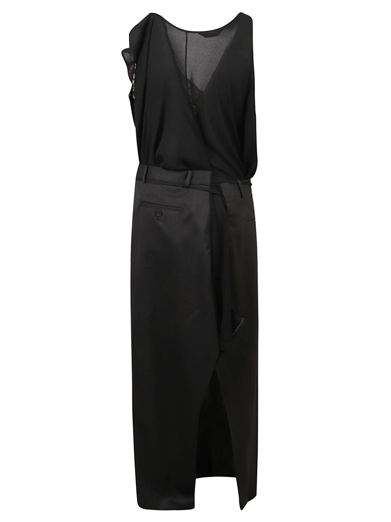 Balenciaga Patched Slip Dress
