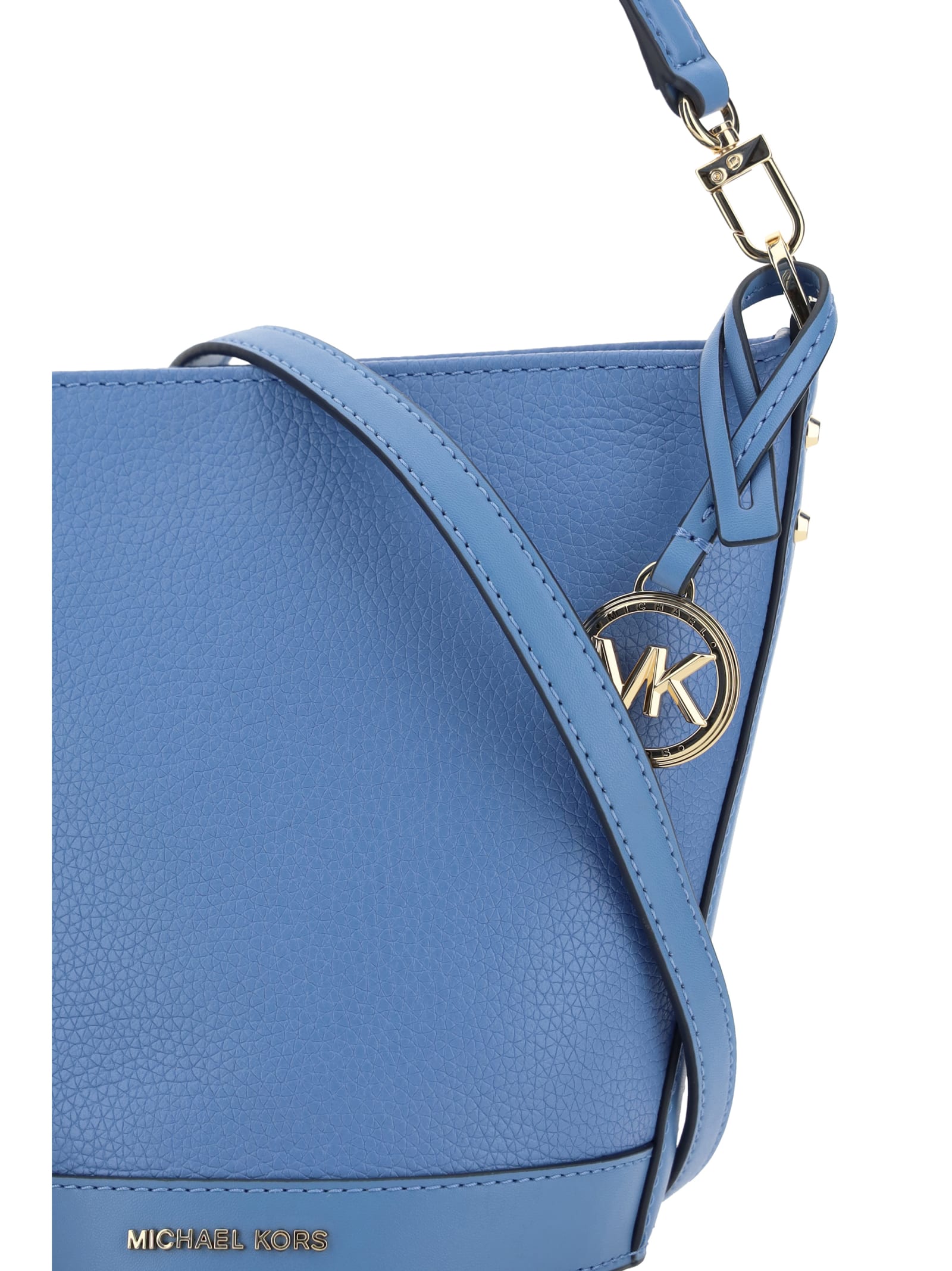 Shop Michael Kors Townsend Bucket Bag In French Blue